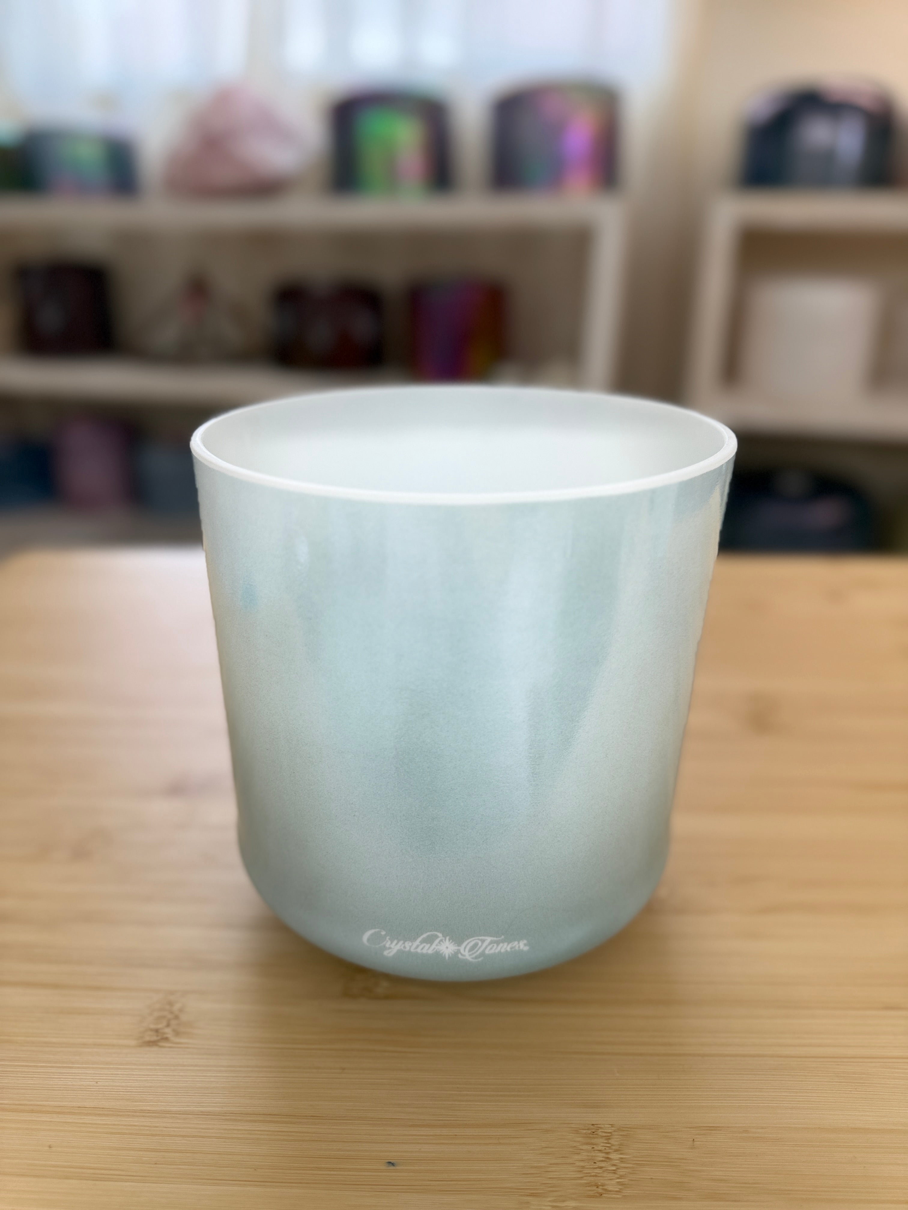 6" B-5 Green Heart Ocean Gold 156566 Crystal Tones® Alchemy Singing Bowl