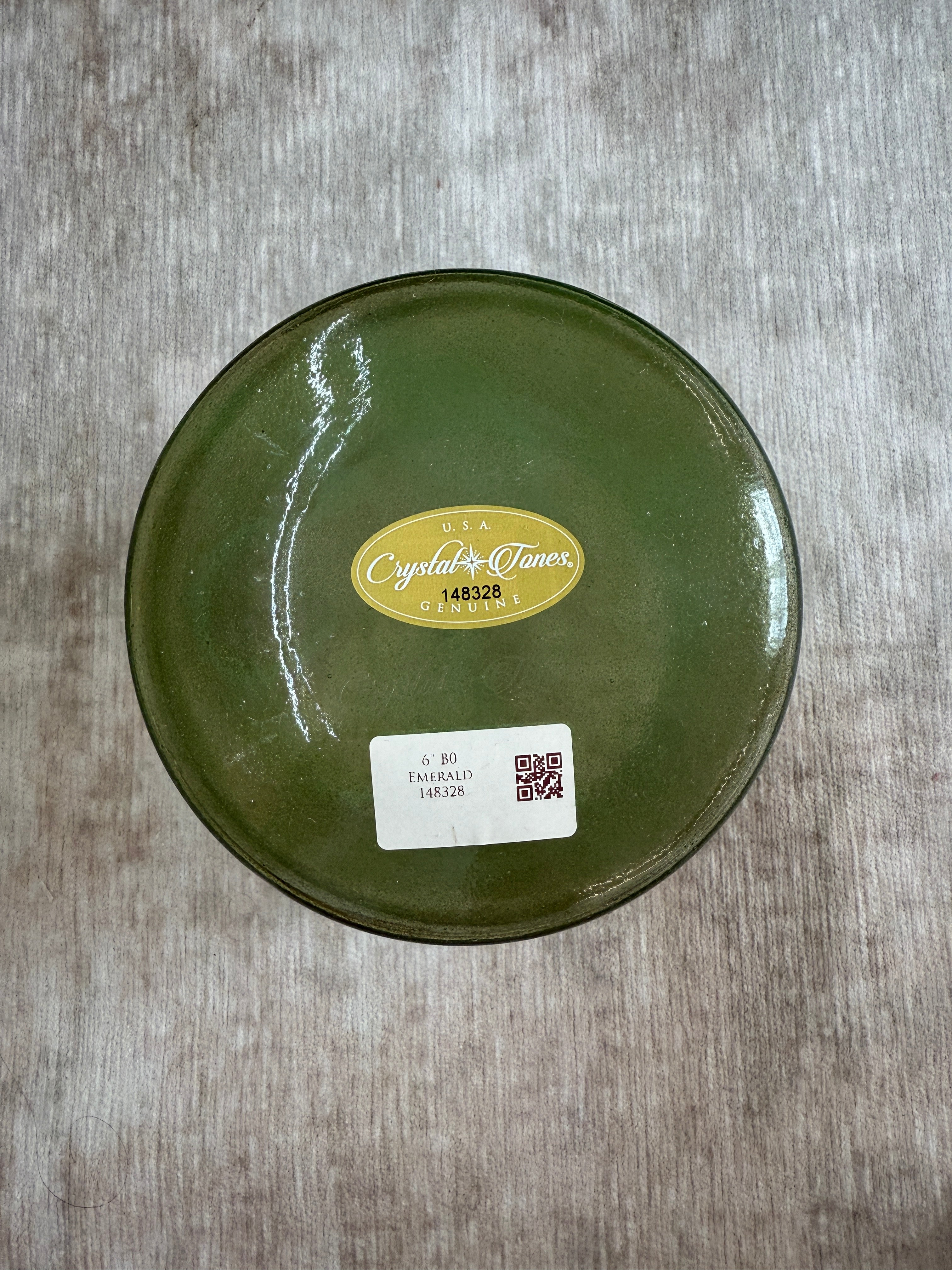 6" B0 Emerald 148328 Crystal Tones® Alchemy Singing Bowl