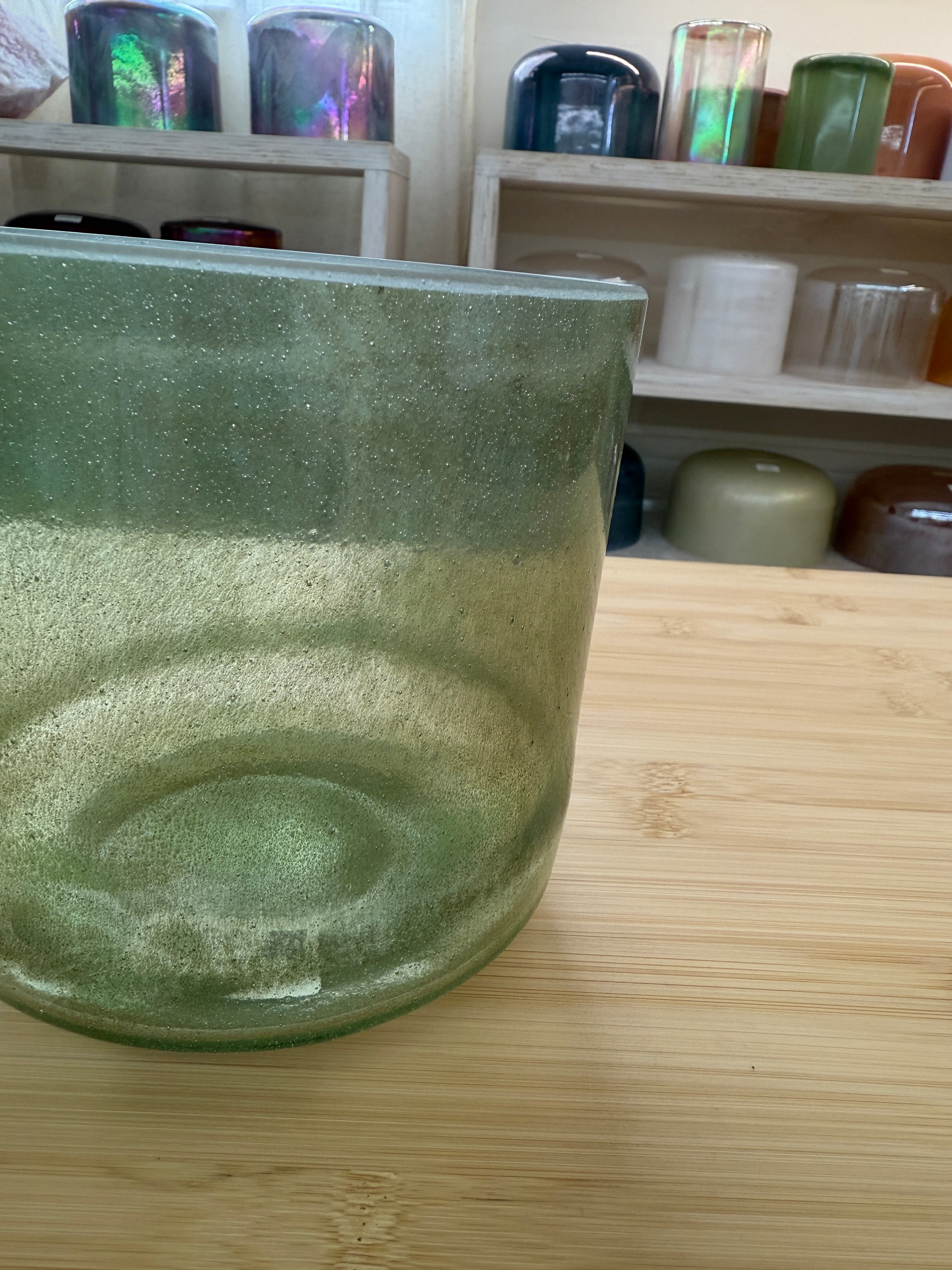 6" B0 Emerald 148328 Crystal Tones® Alchemy Singing Bowl