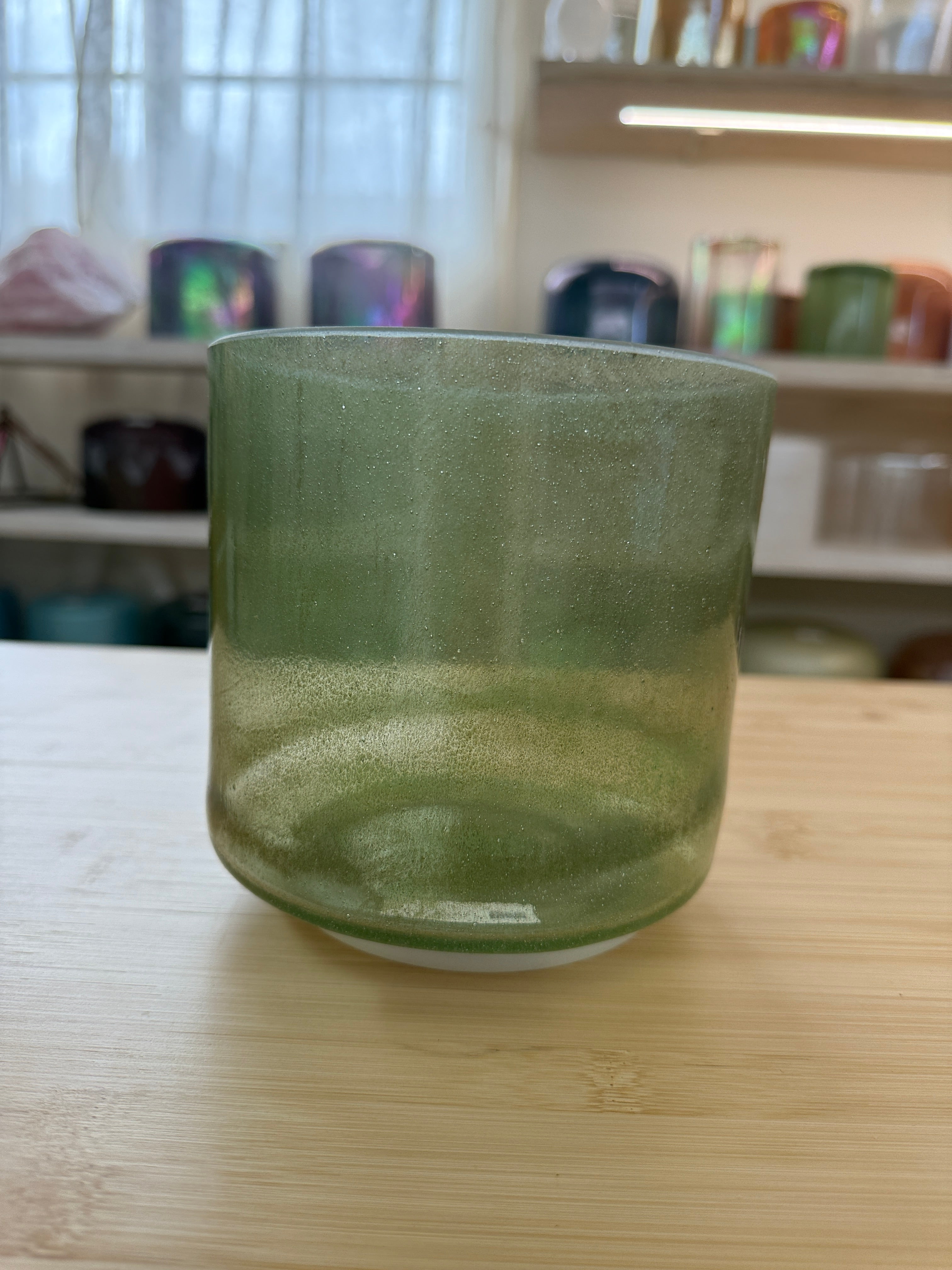 6" B0 Emerald 148328 Crystal Tones® Alchemy Singing Bowl