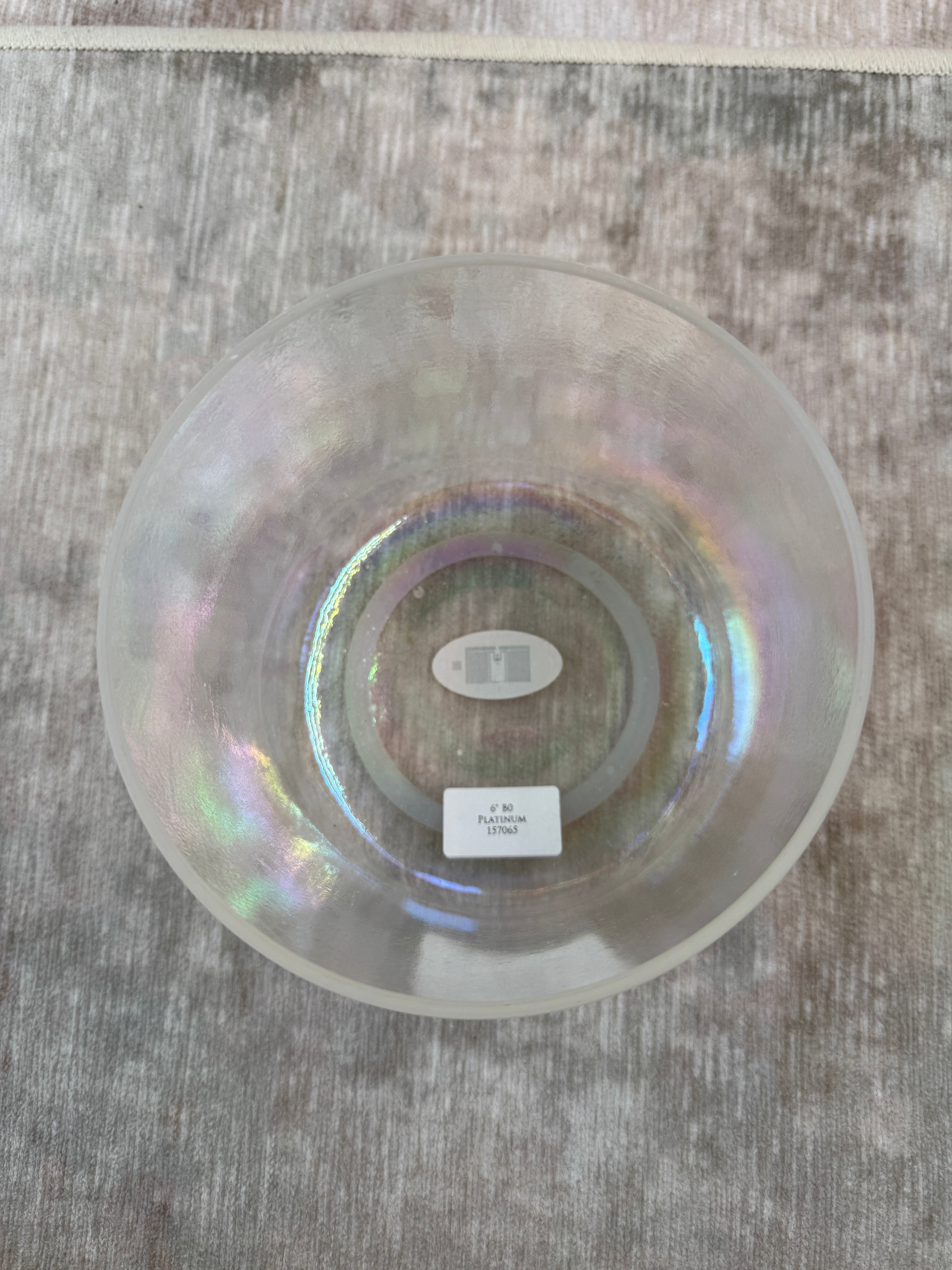 6" B0 Platinum 157065 Crystal Tones® Alchemy Singing Bowl
