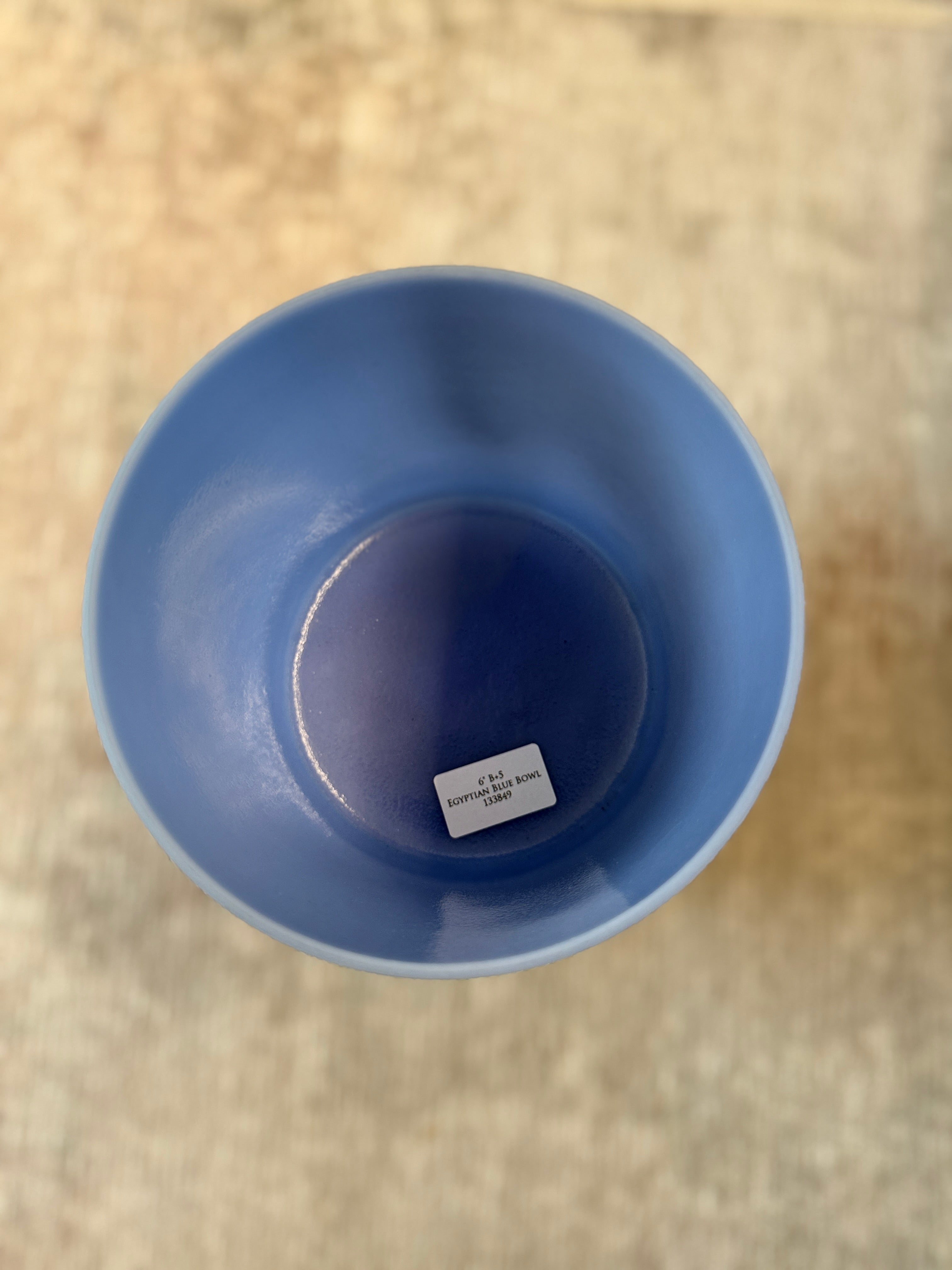 6" B+5 Egyptian Blue Bowl 133849 Crystal Tones® Alchemy Singing Bowl