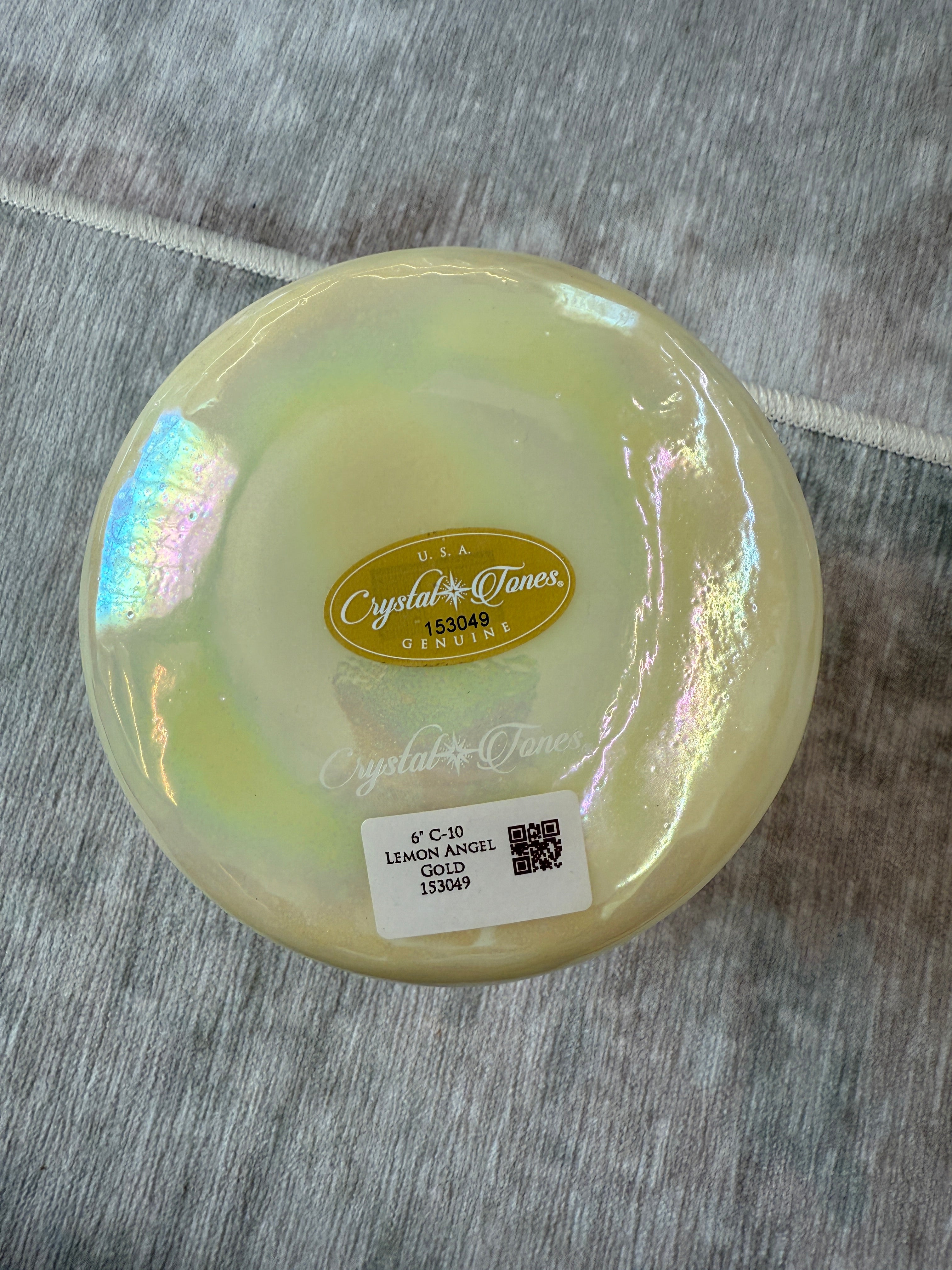 6" C-10 Lemon Angel Gold 153049 Crystal Tones® Alchemy Singing Bowl