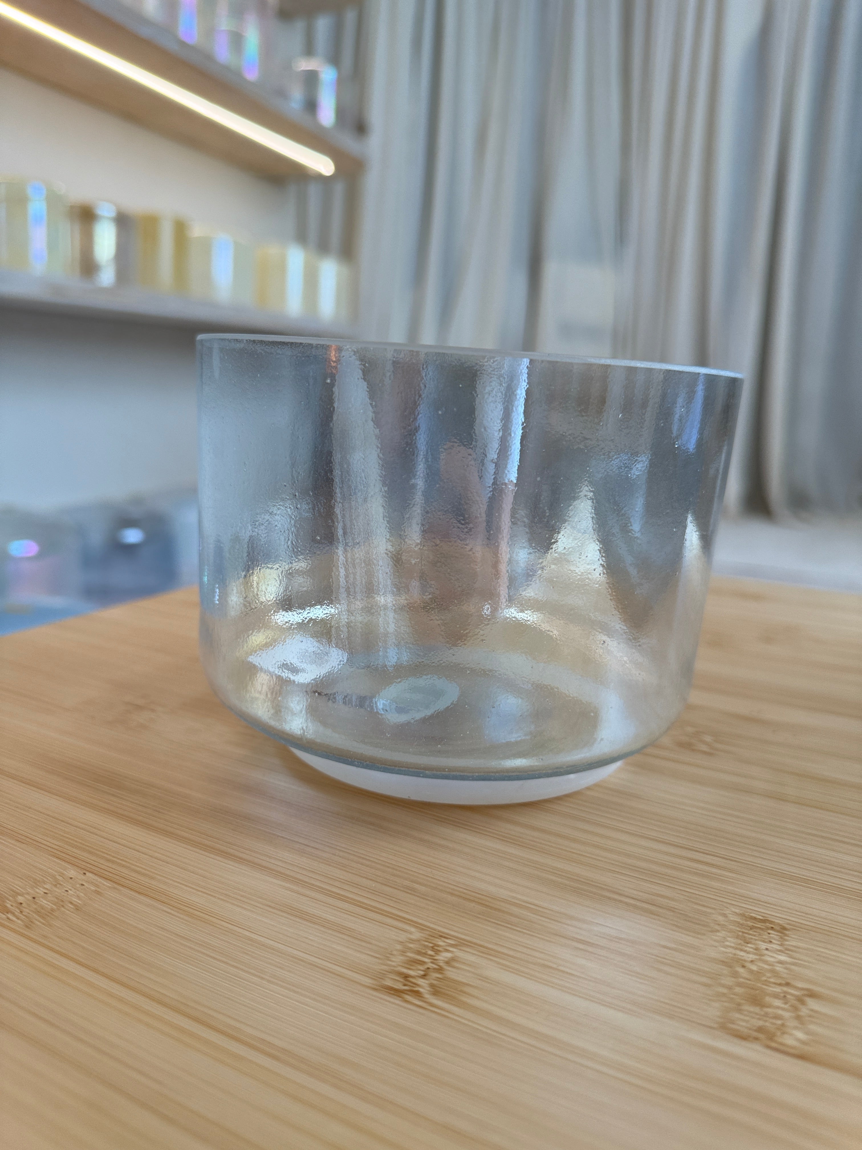 6" C-15 Aqua Aura Marine Gold 150578 Crystal Tones® Alchemy Singing Bowl