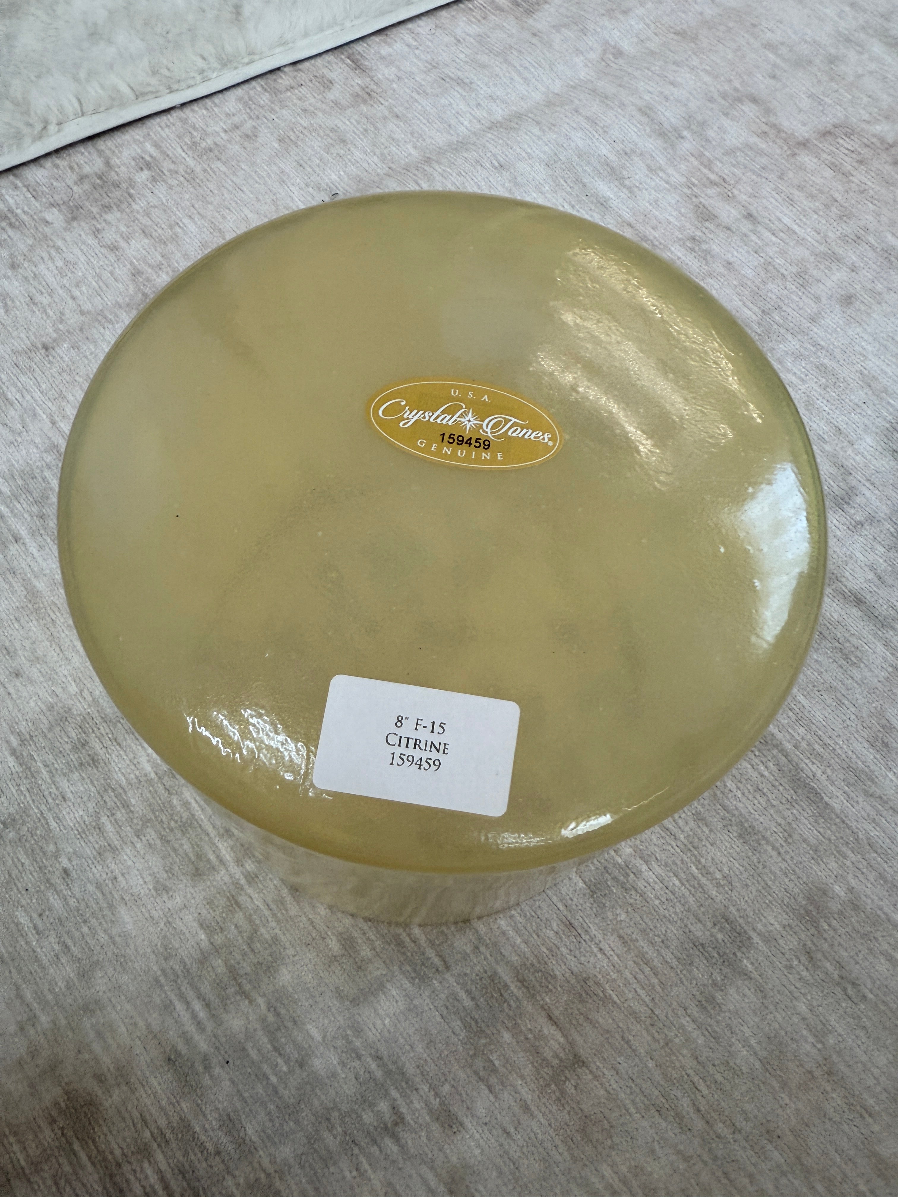 6" C#+30 Libyan Gold Tektite 159433 Crystal Tones® Alchemy Singing Bowl