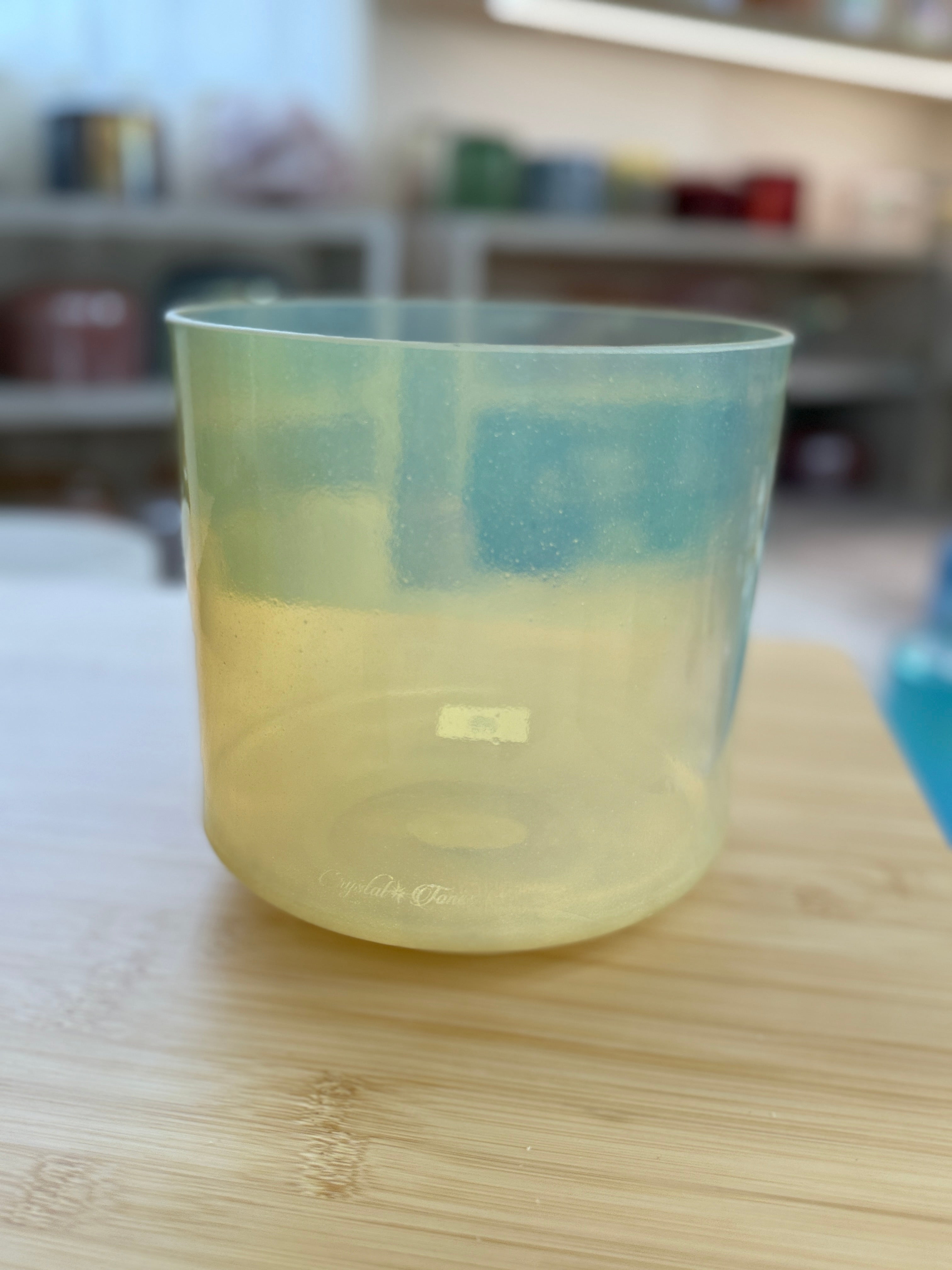 6" C#+30 Libyan Gold Tektite 159433 Crystal Tones® Alchemy Singing Bowl