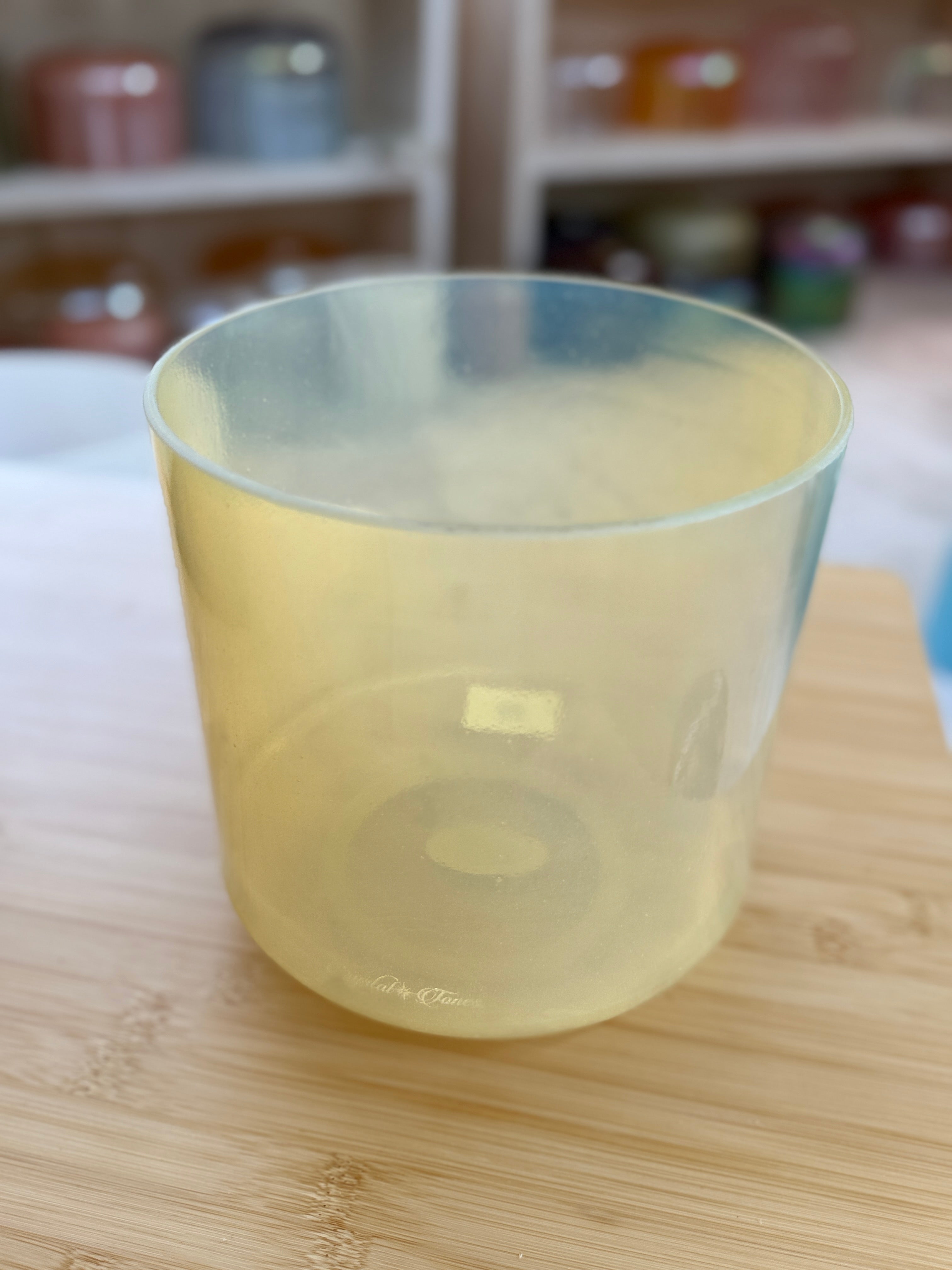 6" C#+30 Libyan Gold Tektite 159433 Crystal Tones® Alchemy Singing Bowl