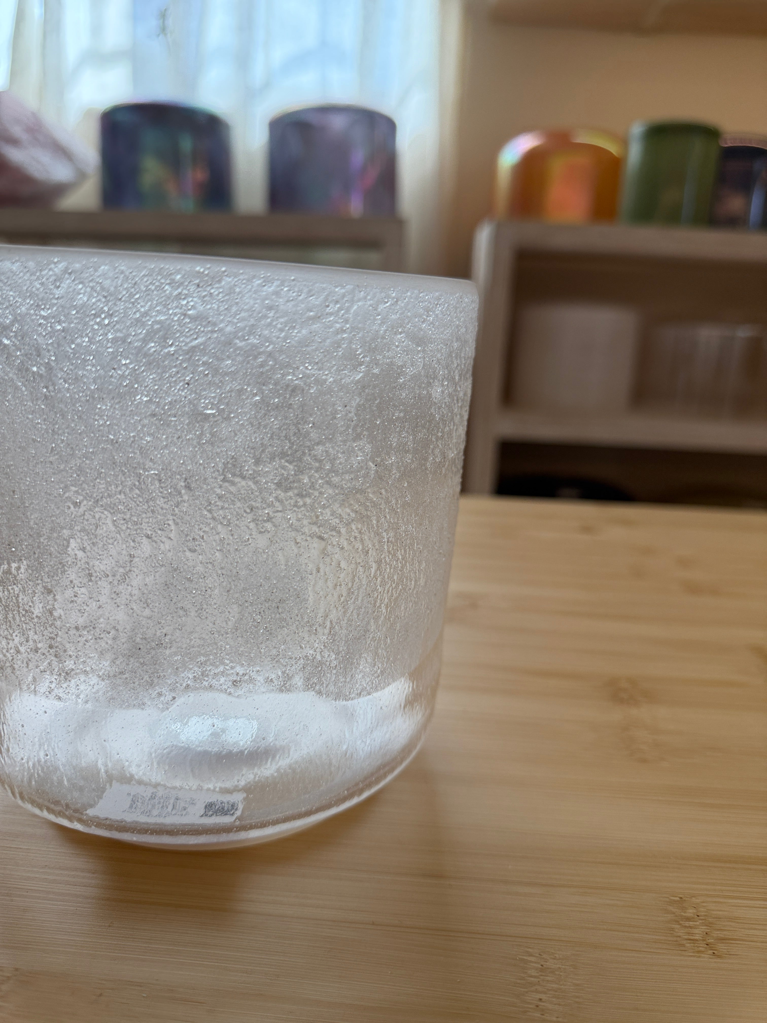 6" C+5 Lemurian Seed, Frosted Rim Inside, Chime 148293 Crystal Tones® Alchemy Singing Bowl
