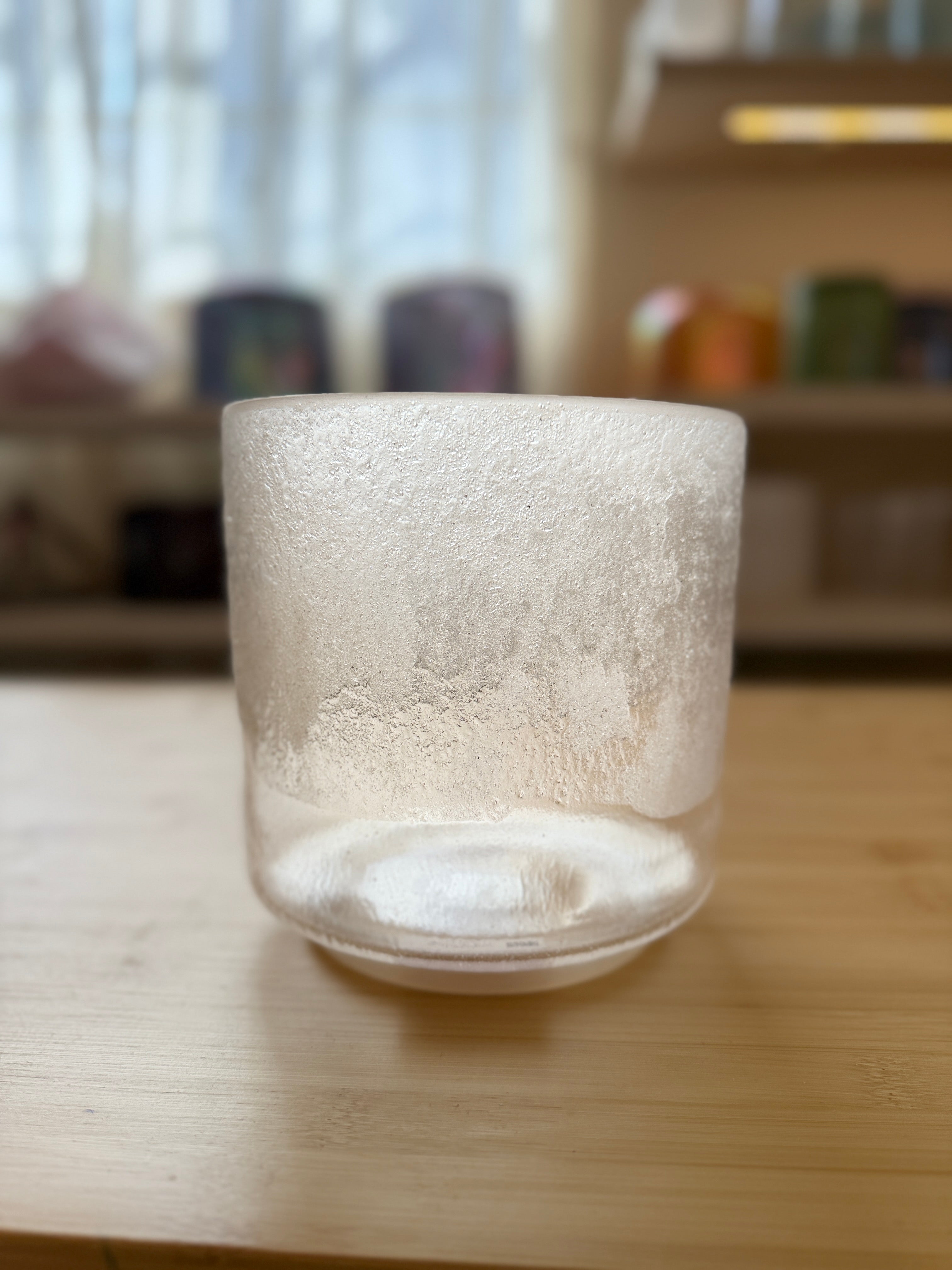 6" C+5 Lemurian Seed, Frosted Rim Inside, Chime 148293 Crystal Tones® Alchemy Singing Bowl