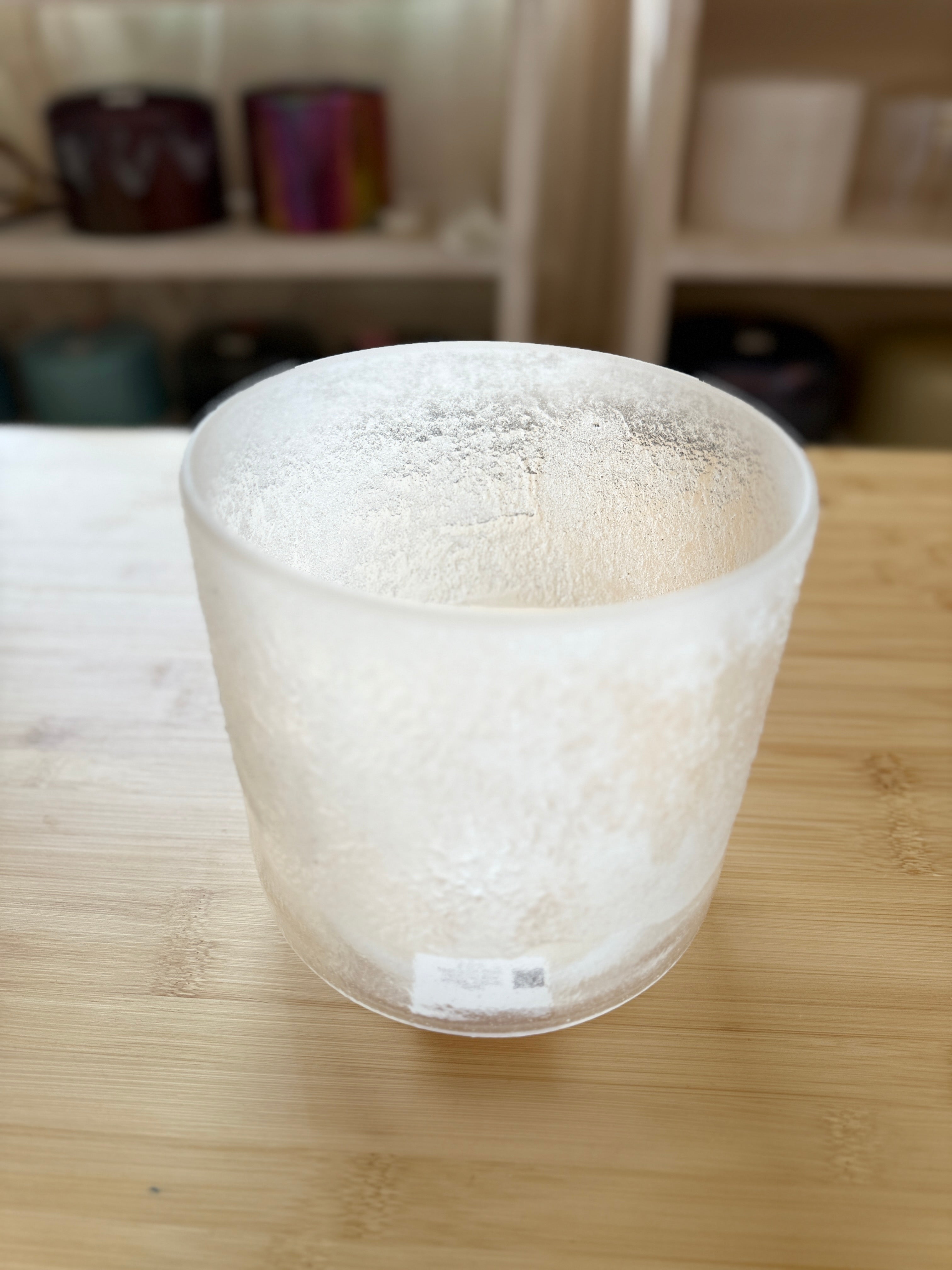 6" C+5 Lemurian Seed, Frosted Rim Inside, Chime 148293 Crystal Tones® Alchemy Singing Bowl