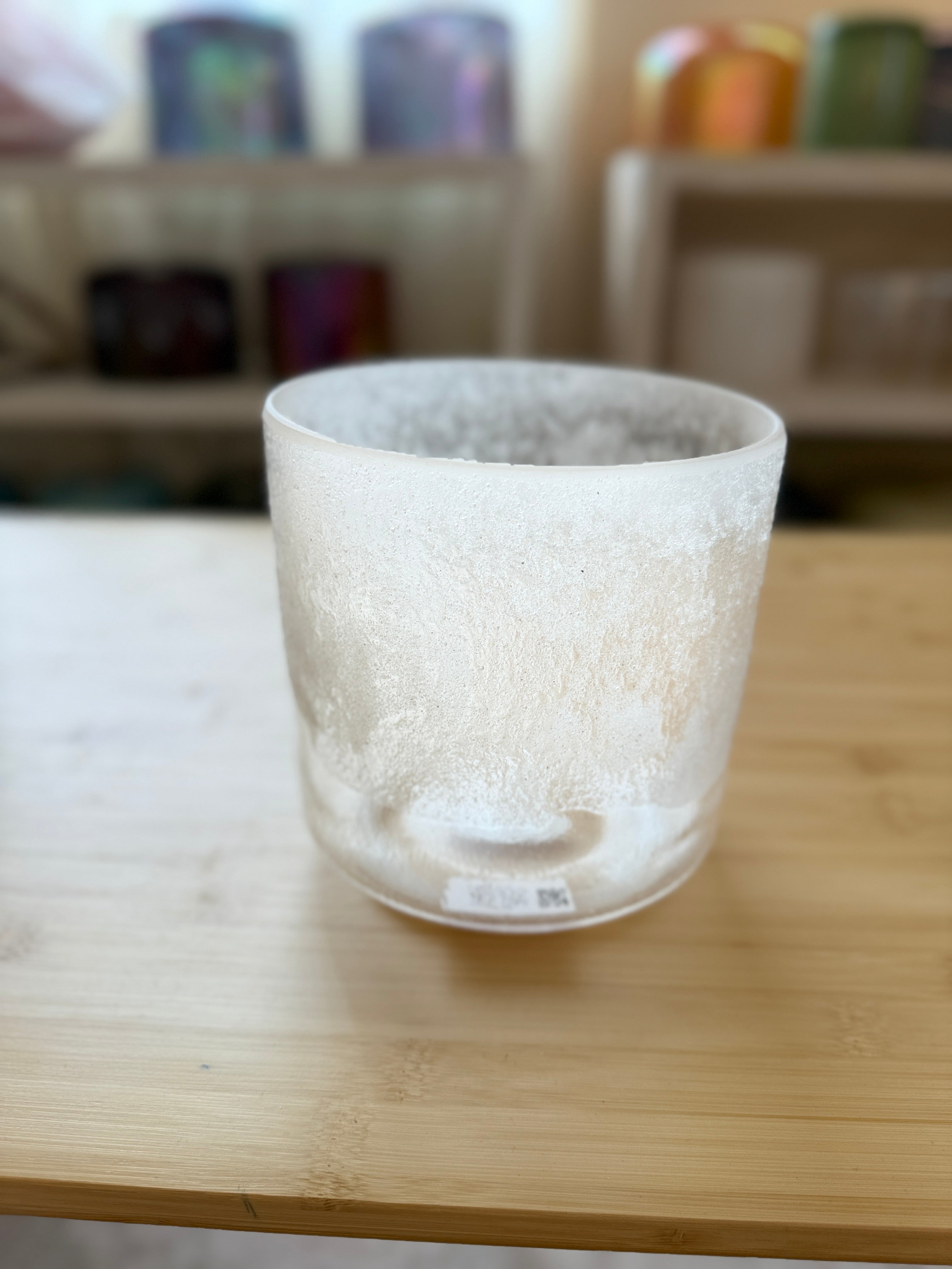 6" C+5 Lemurian Seed, Frosted Rim Inside, Chime 148293 Crystal Tones® Alchemy Singing Bowl