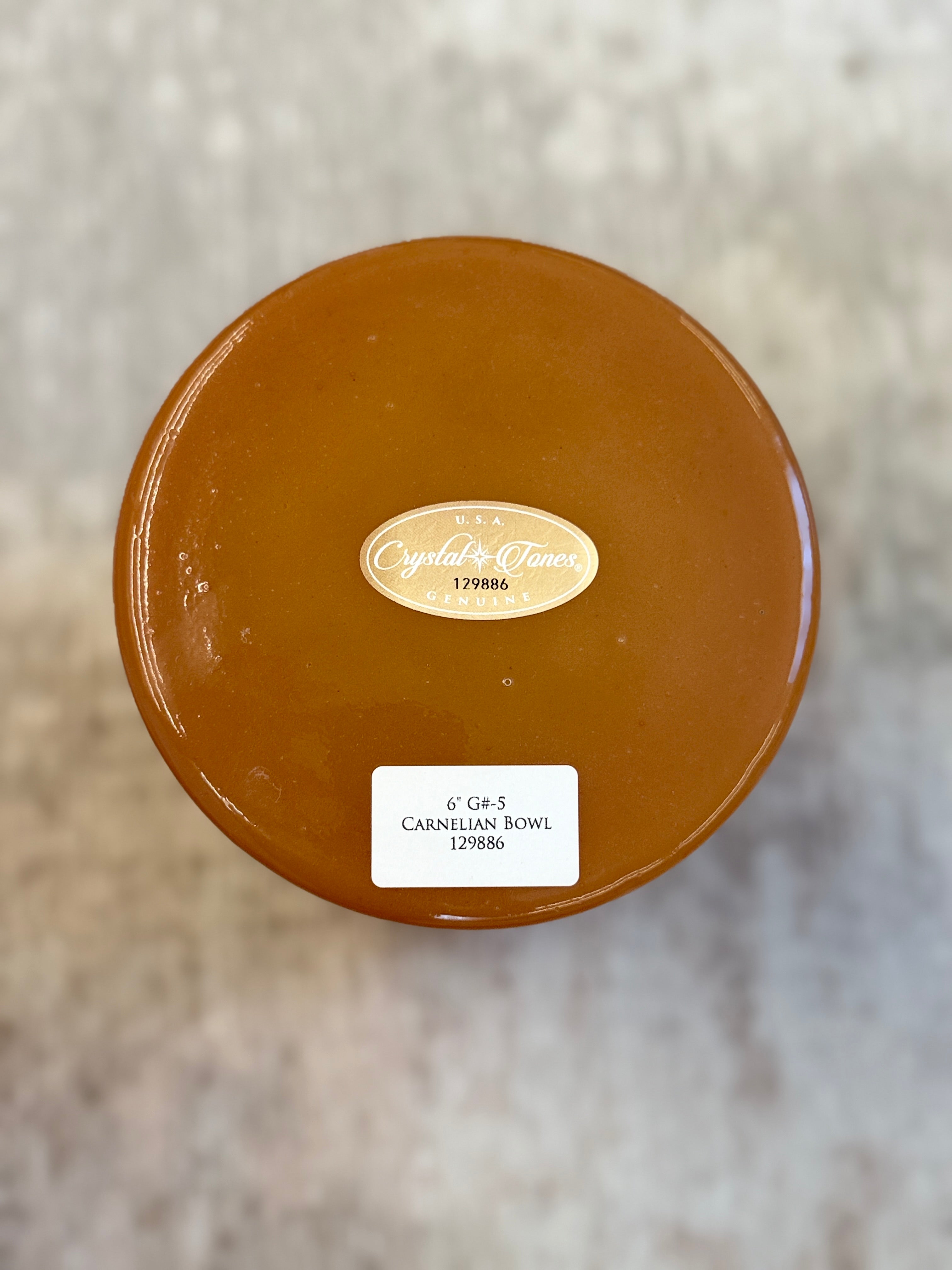 6" G#-5 Carnelian 129886 Crystal Tones® Alchemy Singing Bowl