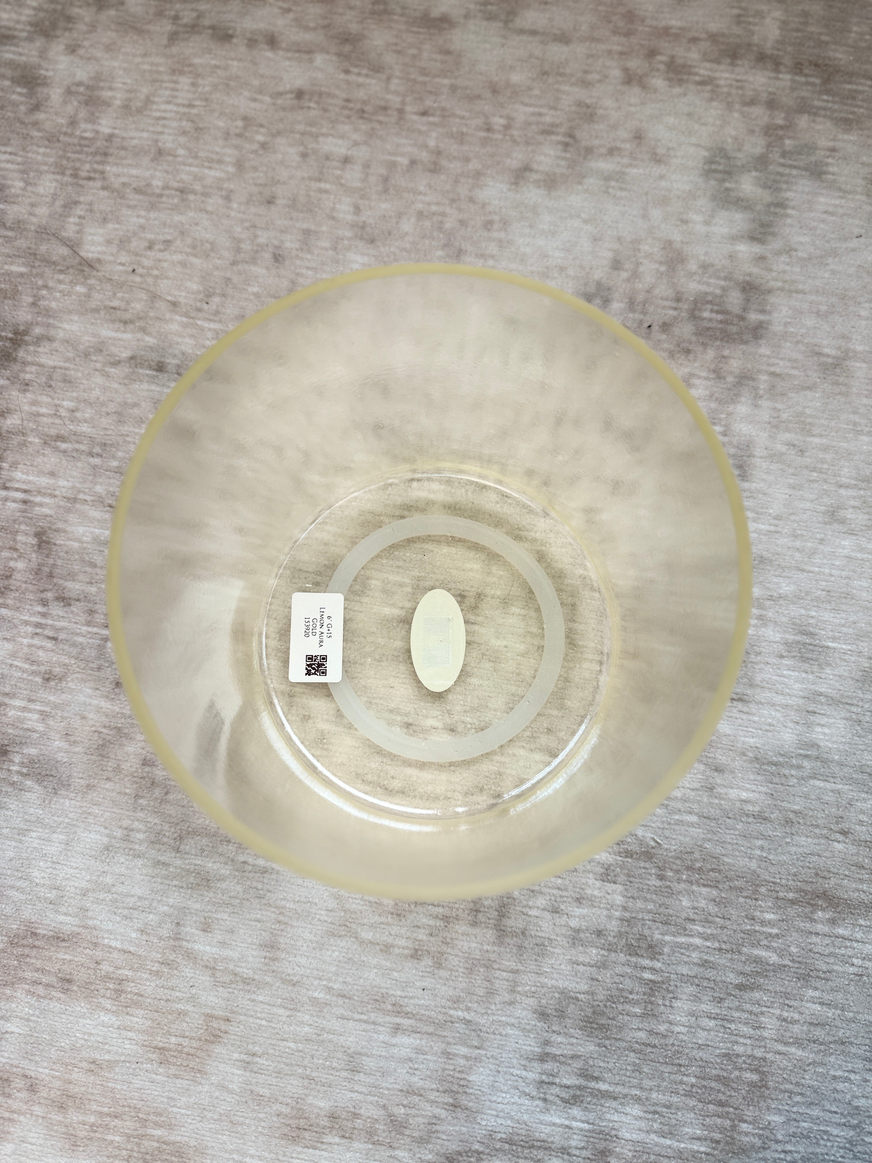 6" G+15 Lemon Aura Gold 153920 Crystal Tones® Alchemy Singing Bowl