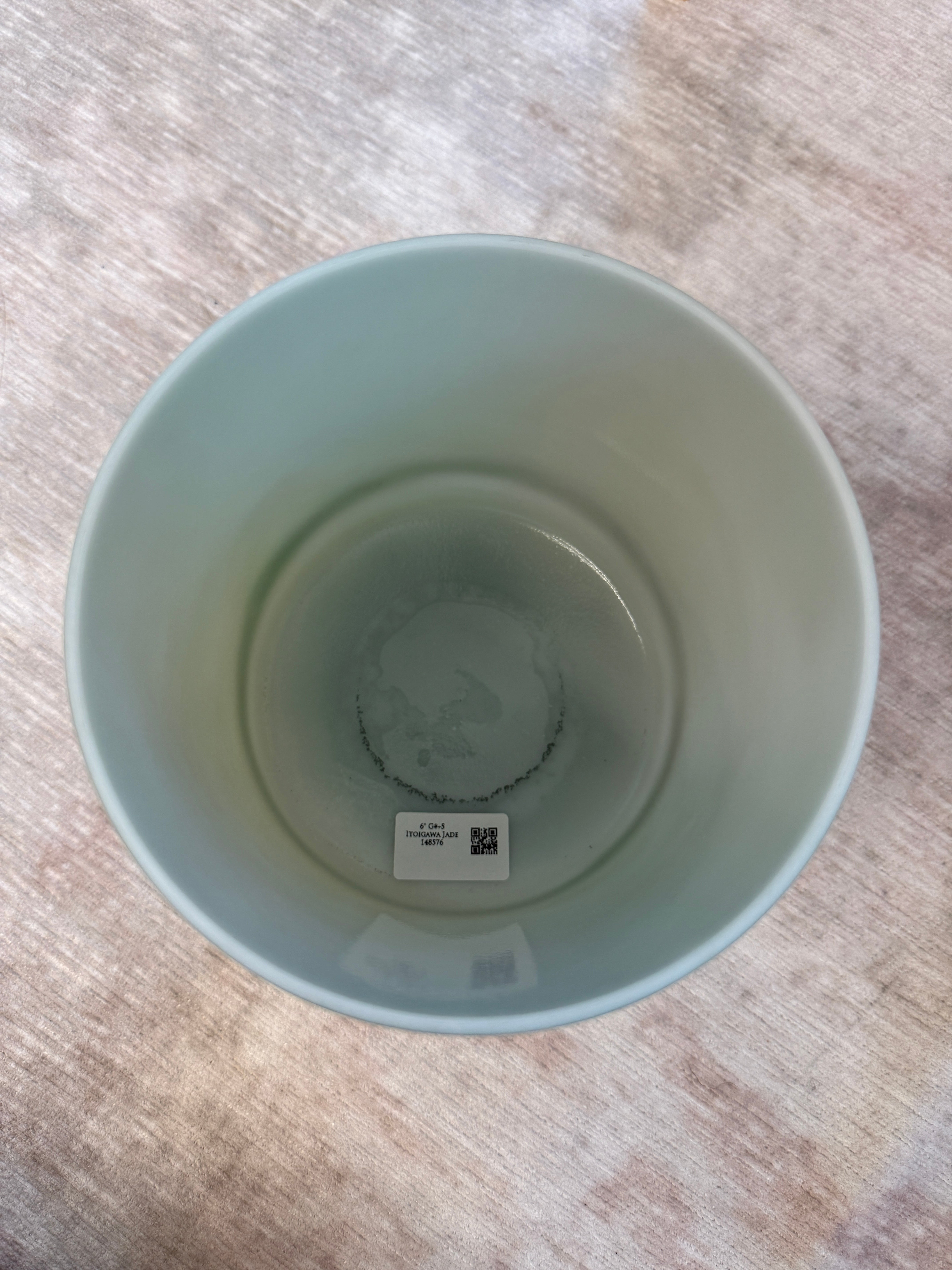 6" G#+5 Itoigawa Jade 148576 Crystal Tones® Alchemy Singing Bowl