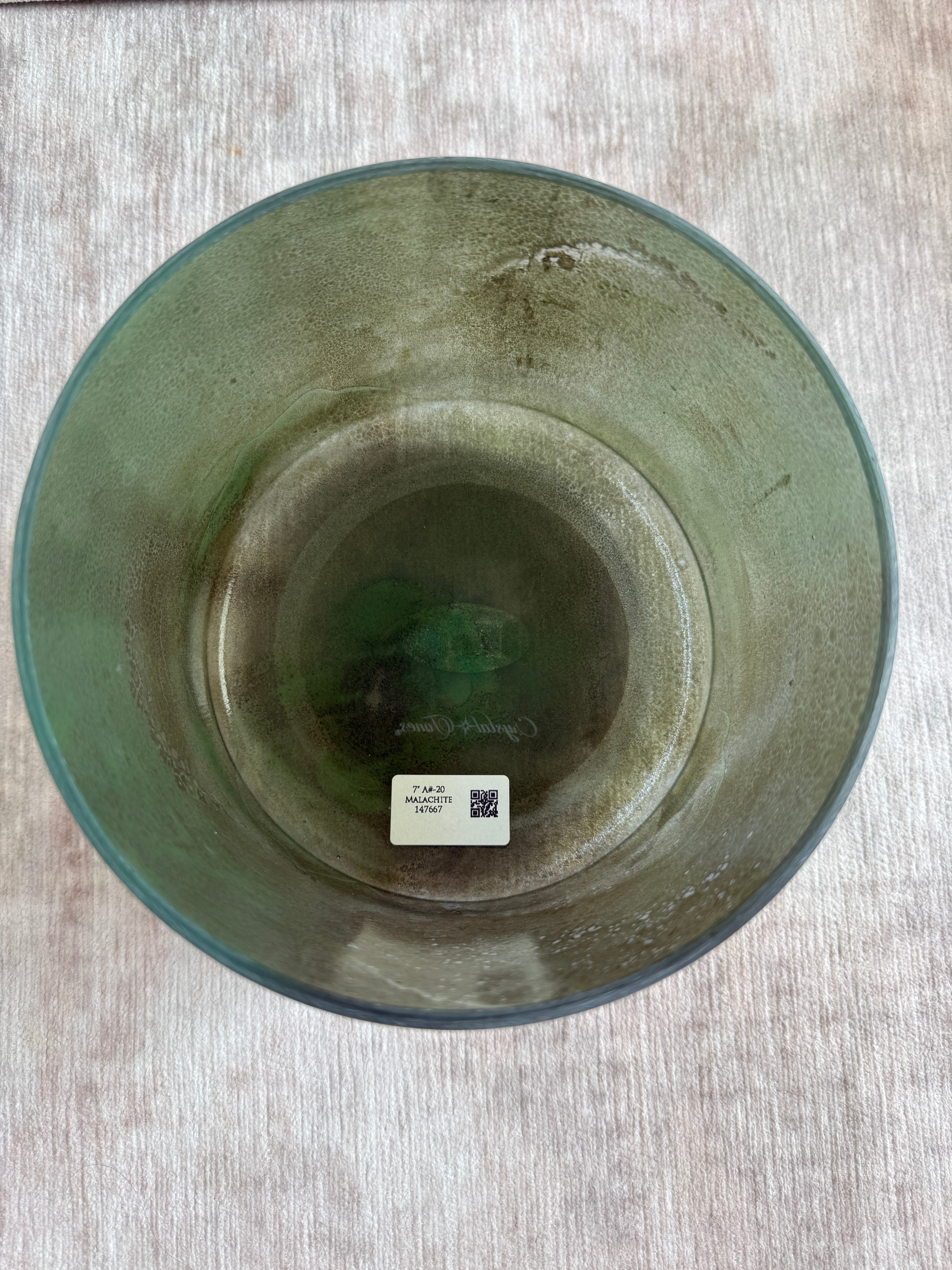 7" A#-20 Malachite 147667 Crystal Tones® Alchemy Singing Bowl