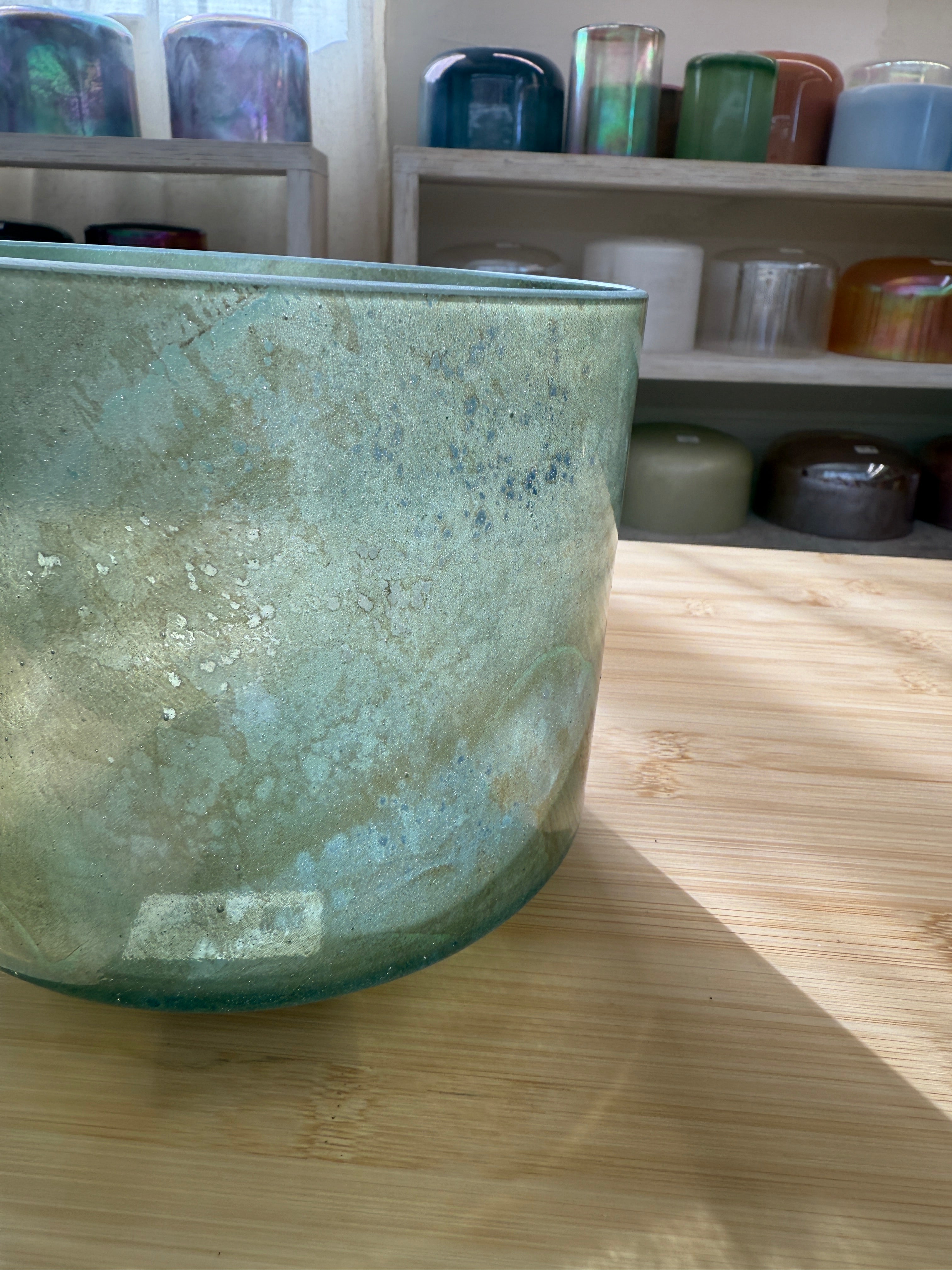 7" A#-20 Malachite 147667 Crystal Tones® Alchemy Singing Bowl