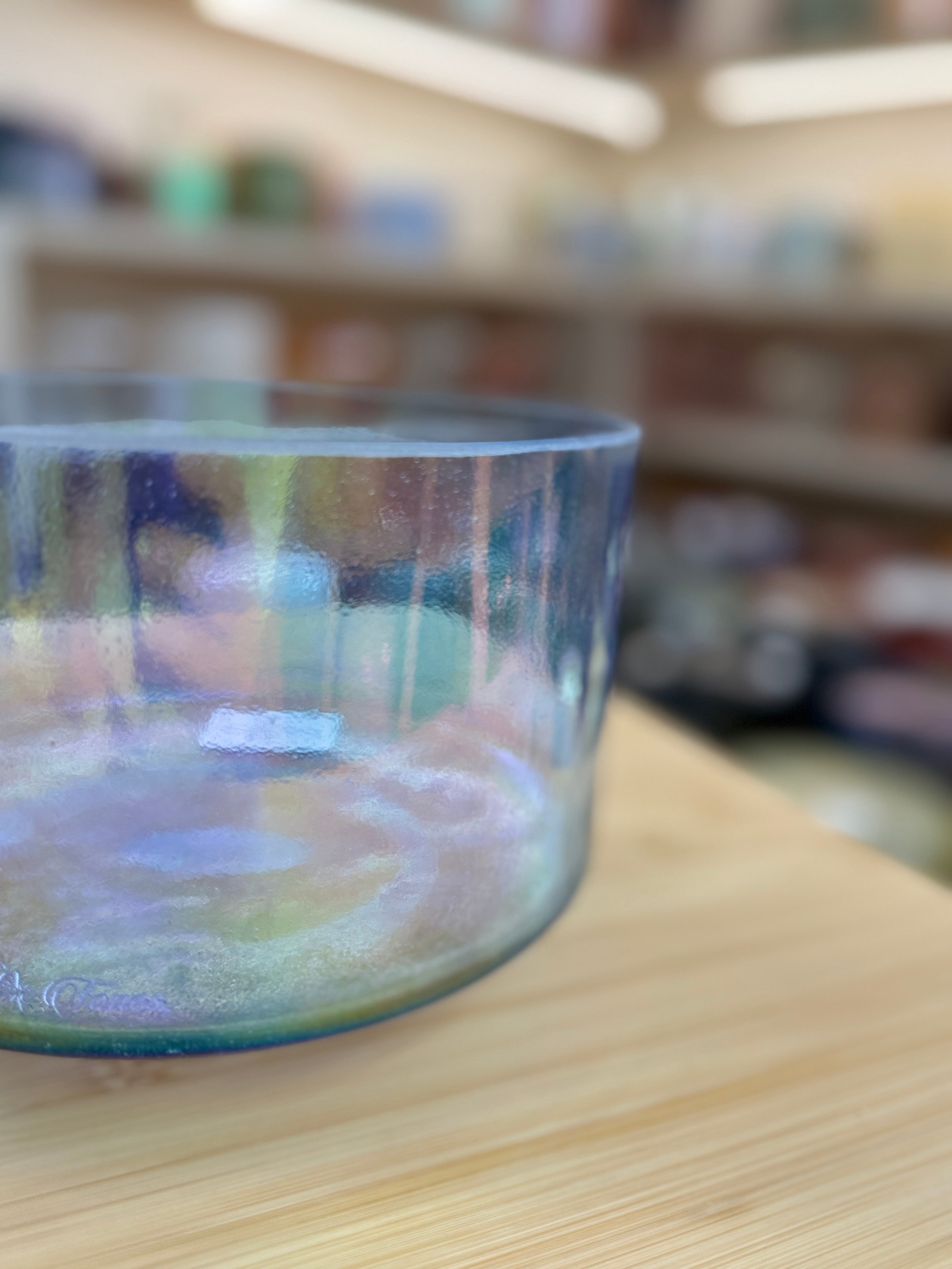 7" A#-25 Indigo, Platinum 159674 Crystal Tones® Alchemy Singing Bowl