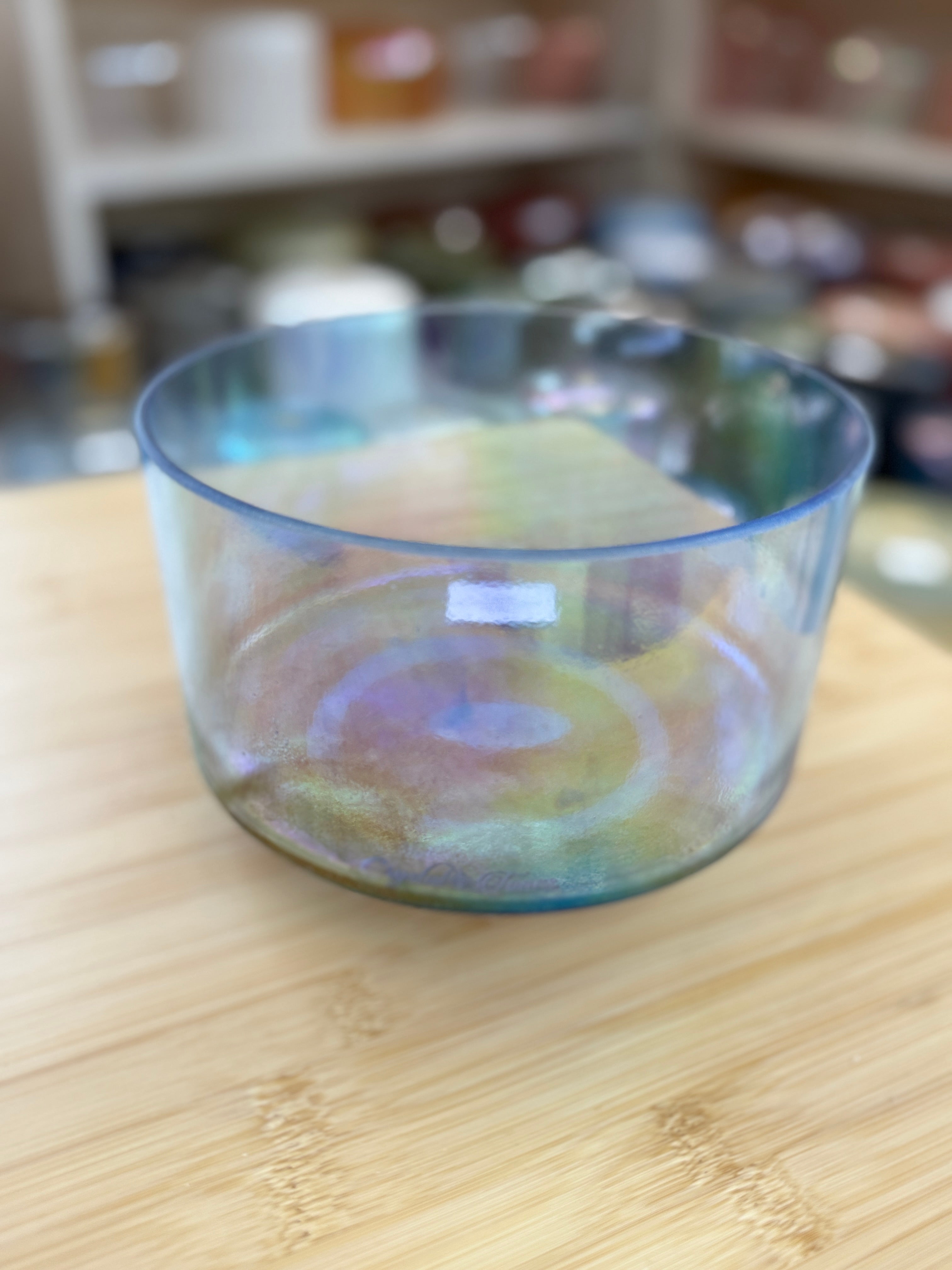7" A#-25 Indigo, Platinum 159674 Crystal Tones® Alchemy Singing Bowl