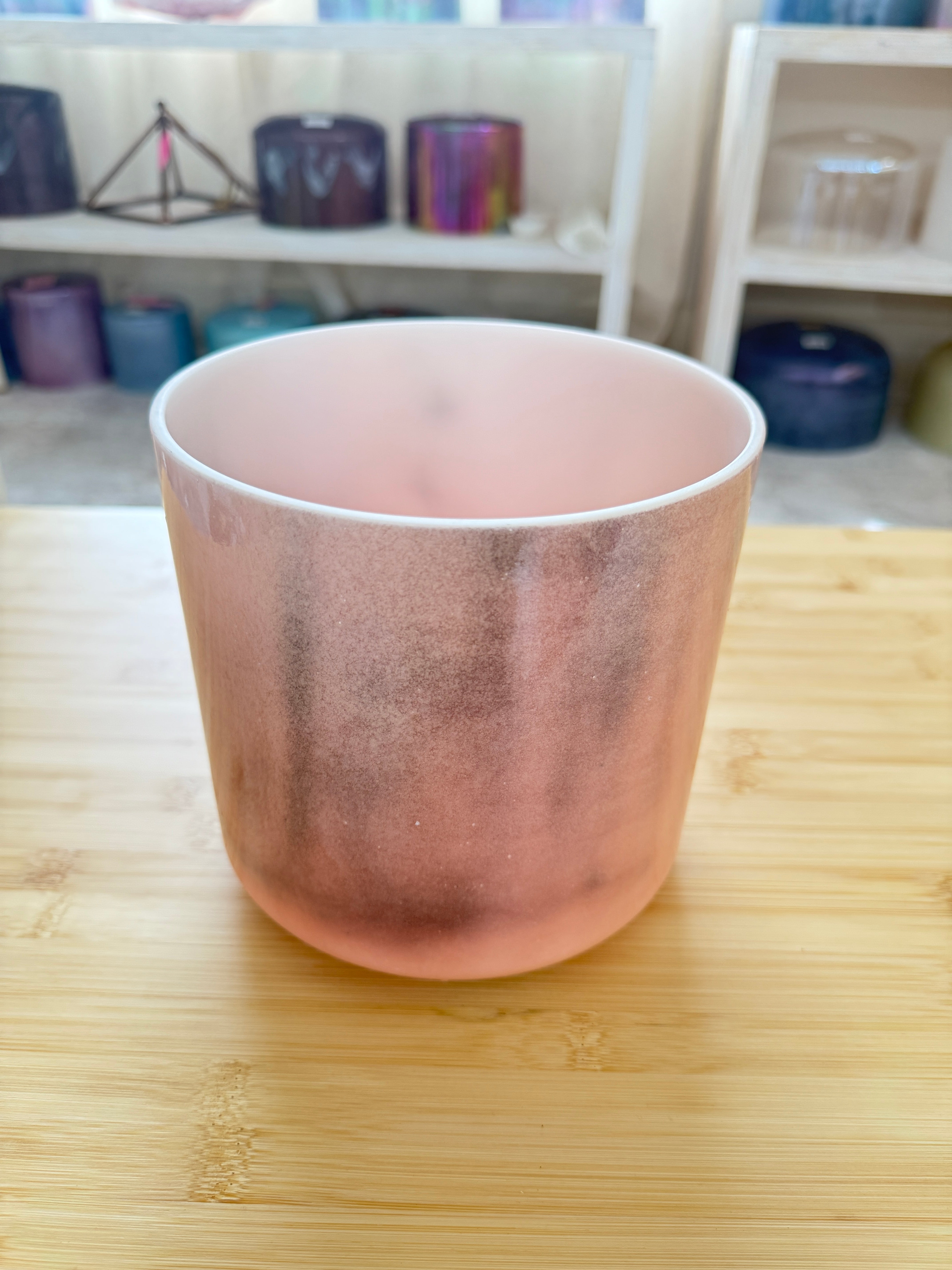 7" A#+15 Monroe-Utah Hot Springs, White Light Angel Gold 148280 Crystal Tones® Alchemy Singing Bowl