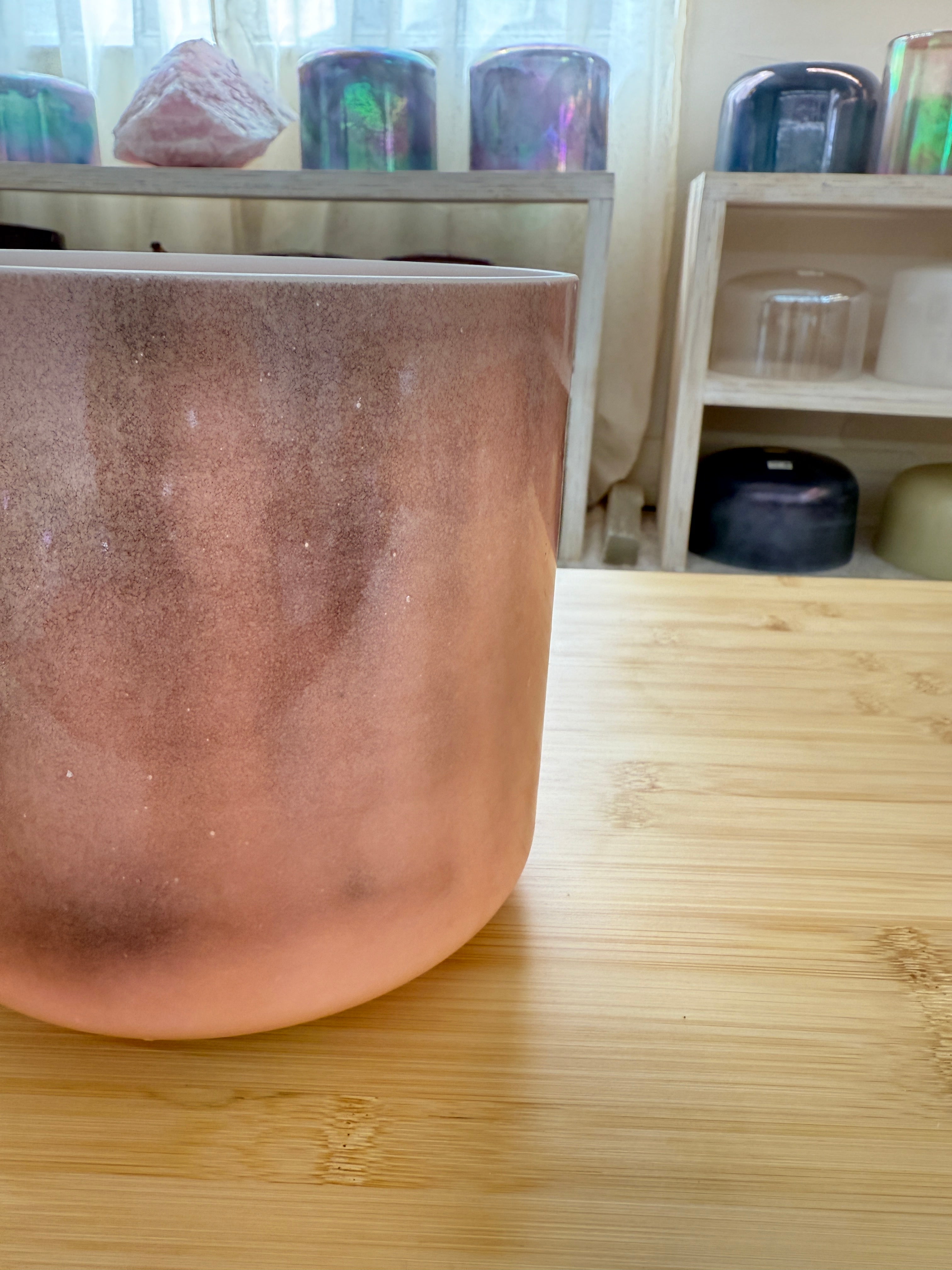 7" A#+15 Monroe-Utah Hot Springs, White Light Angel Gold 148280 Crystal Tones® Alchemy Singing Bowl