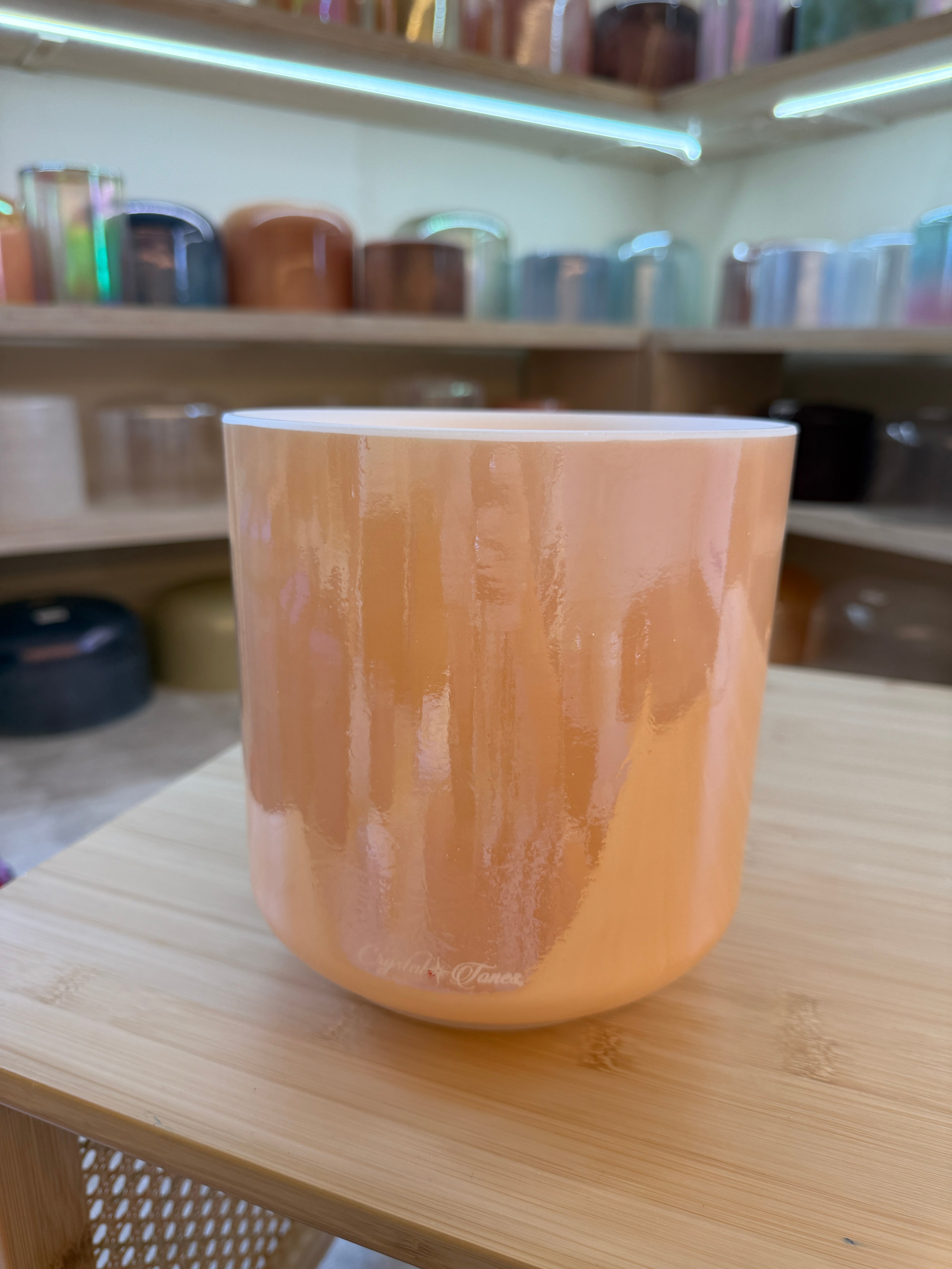 7" A+20 Laughing Buddha, Frosted Inside 156212 Crystal Tones® Alchemy Singing Bowl