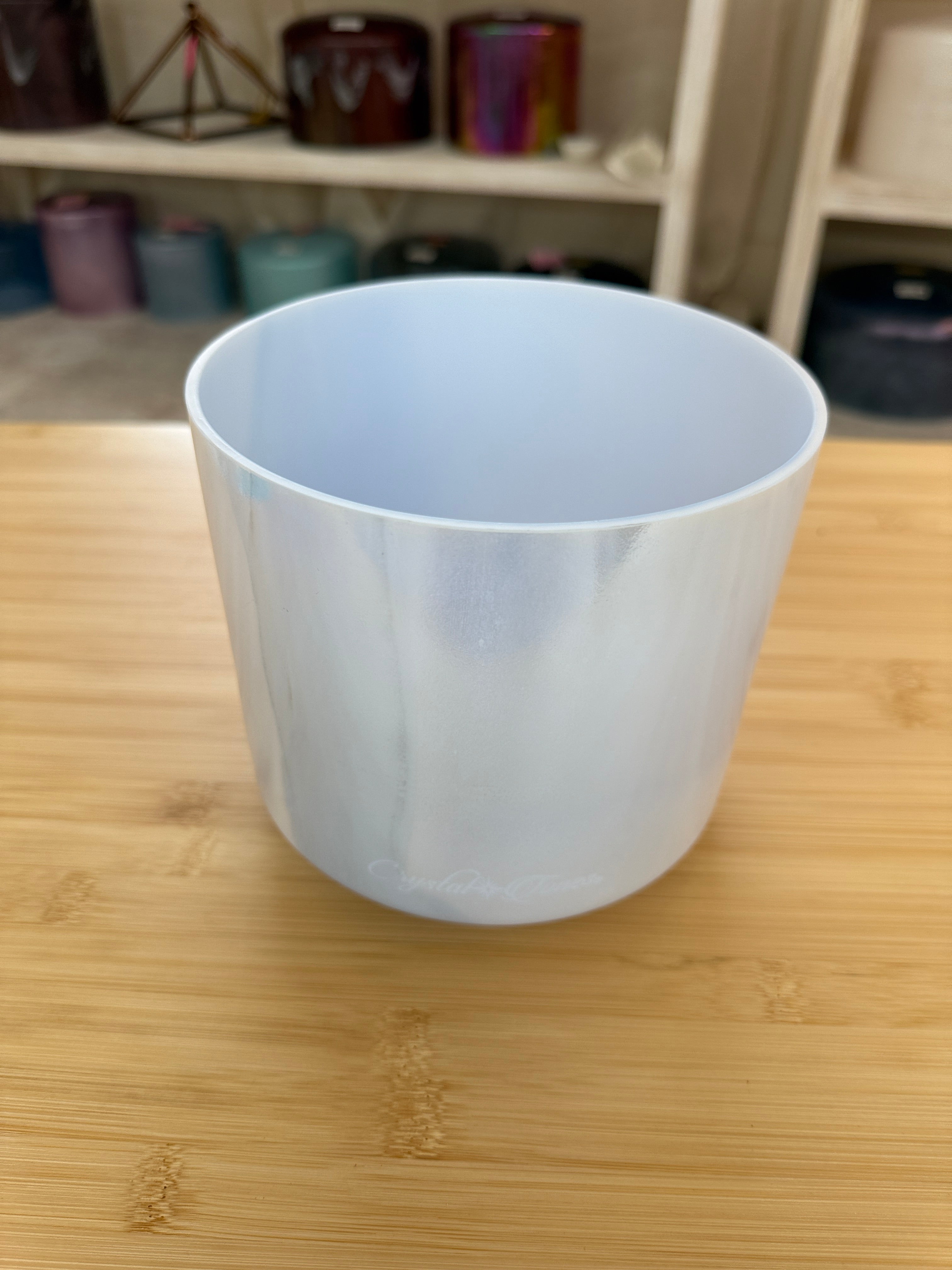 7" A#+40 Turquoise, Palladium 136620 Crystal Tones® Alchemy Singing Bowl
