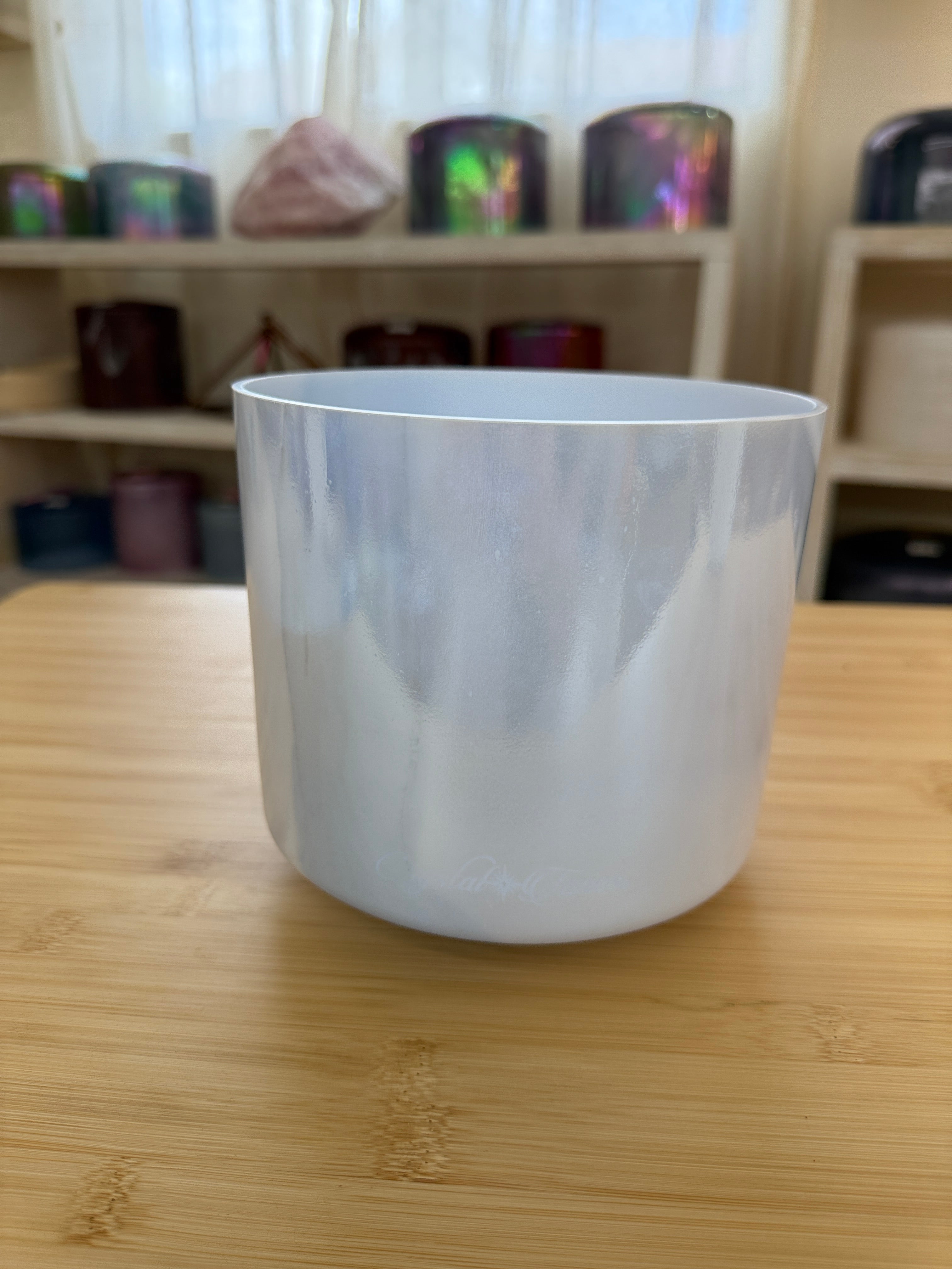 7" A#+40 Turquoise, Palladium 136620 Crystal Tones® Alchemy Singing Bowl