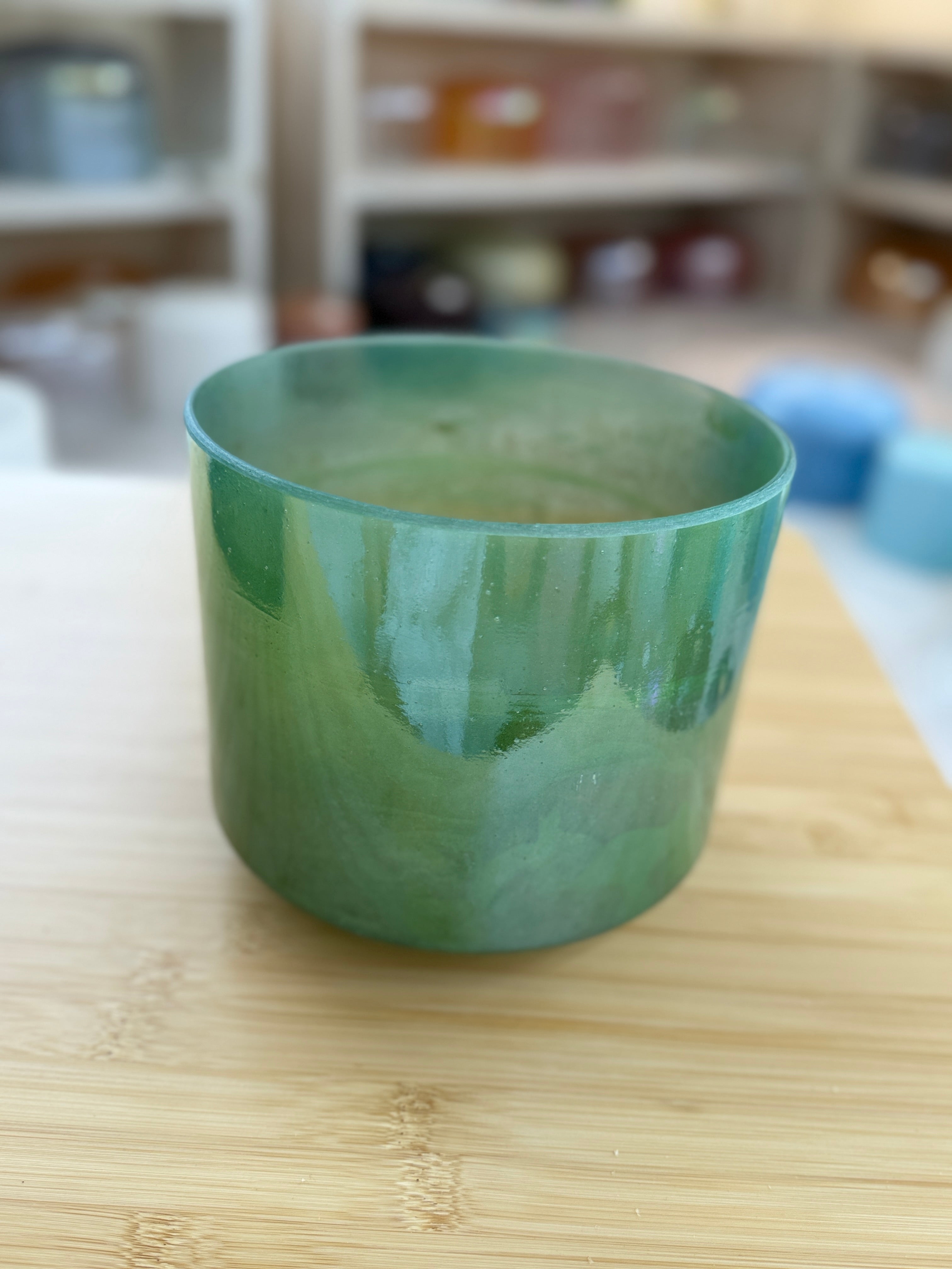 7" A#+5 Chrysoprase, Palladium 147798 Crystal Tones® Alchemy Singing Bowl