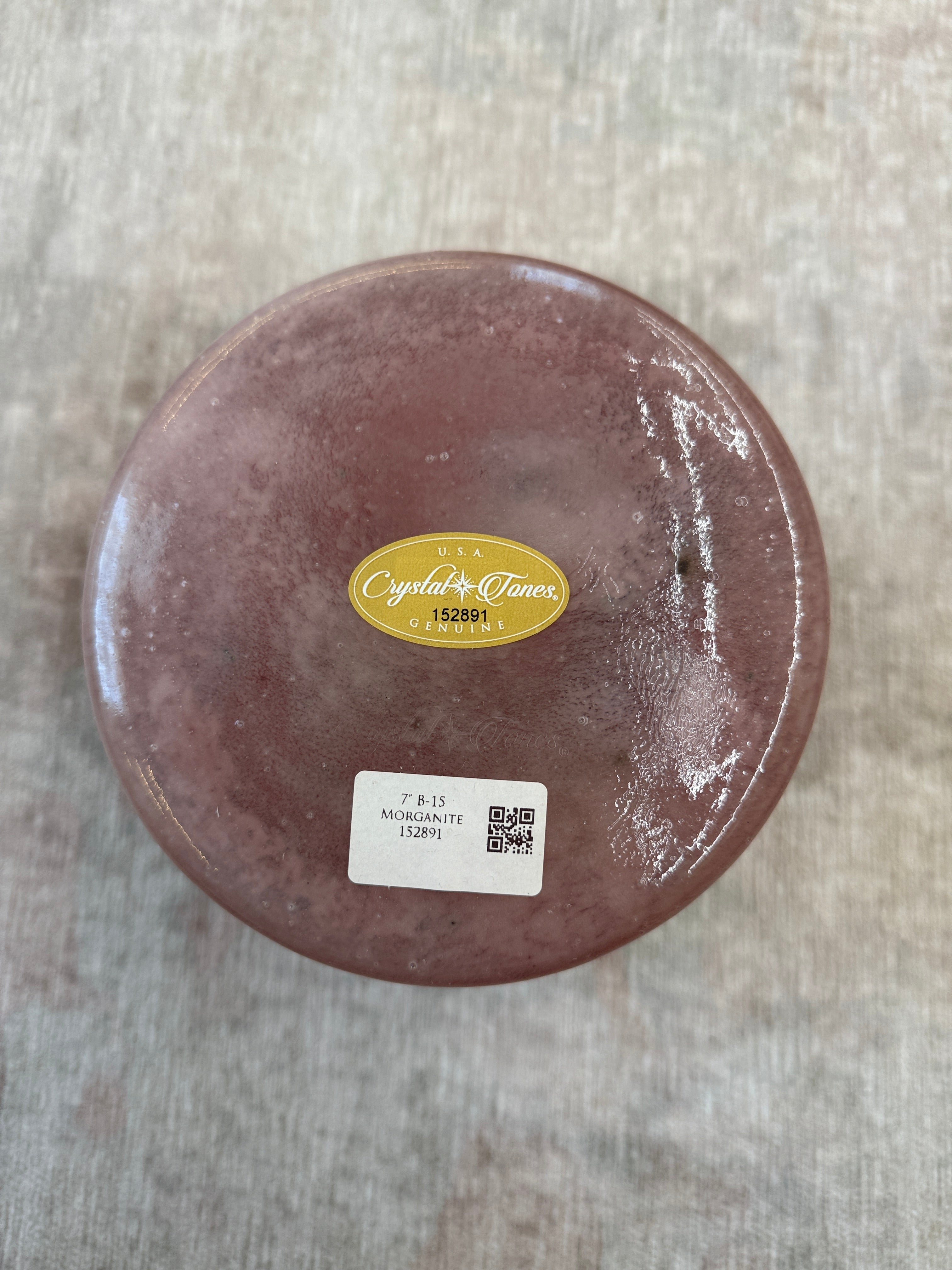 7" B-15 Morganite 152891 Crystal Tones® Alchemy Singing Bowl