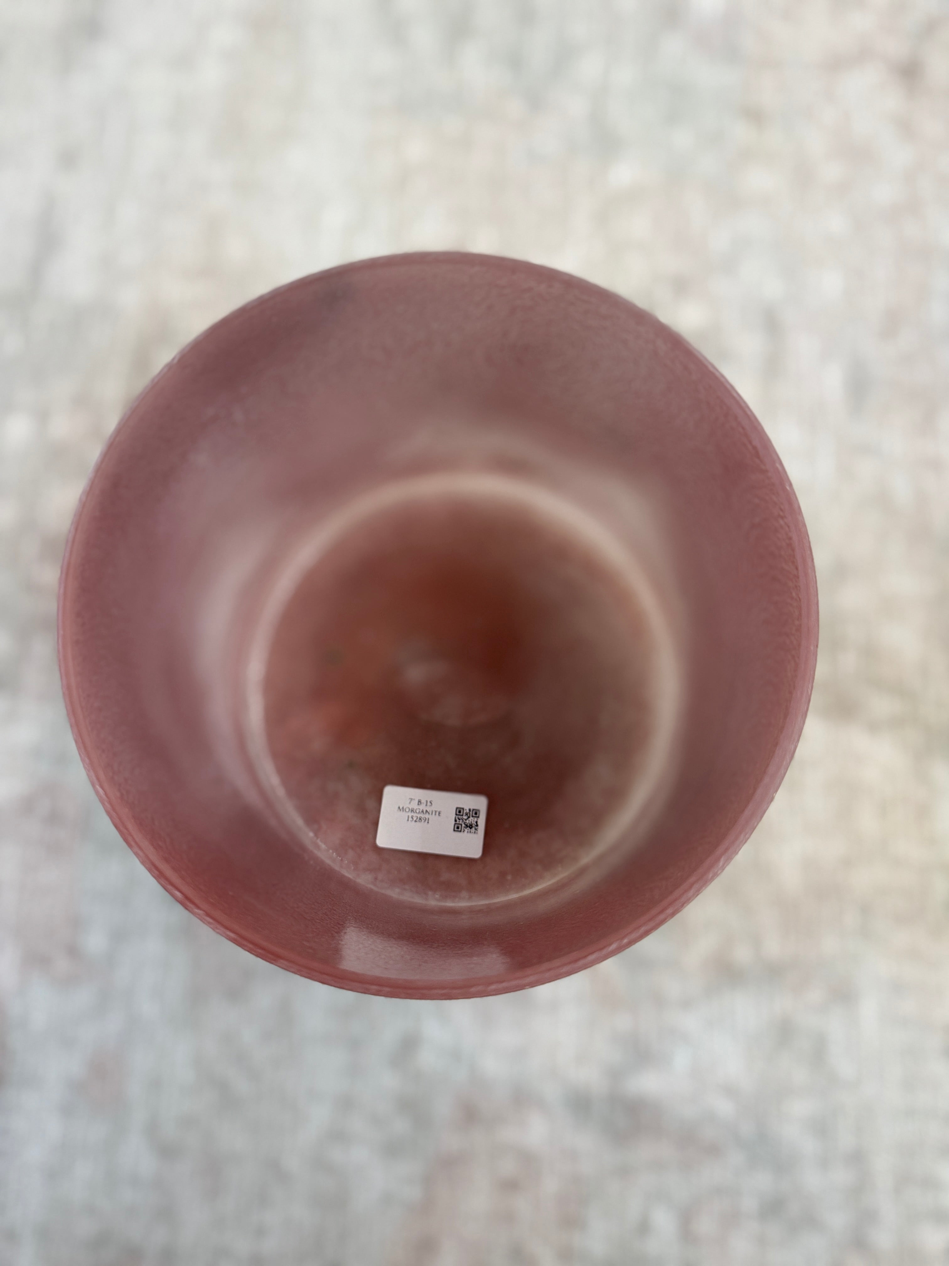 7" B-15 Morganite 152891 Crystal Tones® Alchemy Singing Bowl