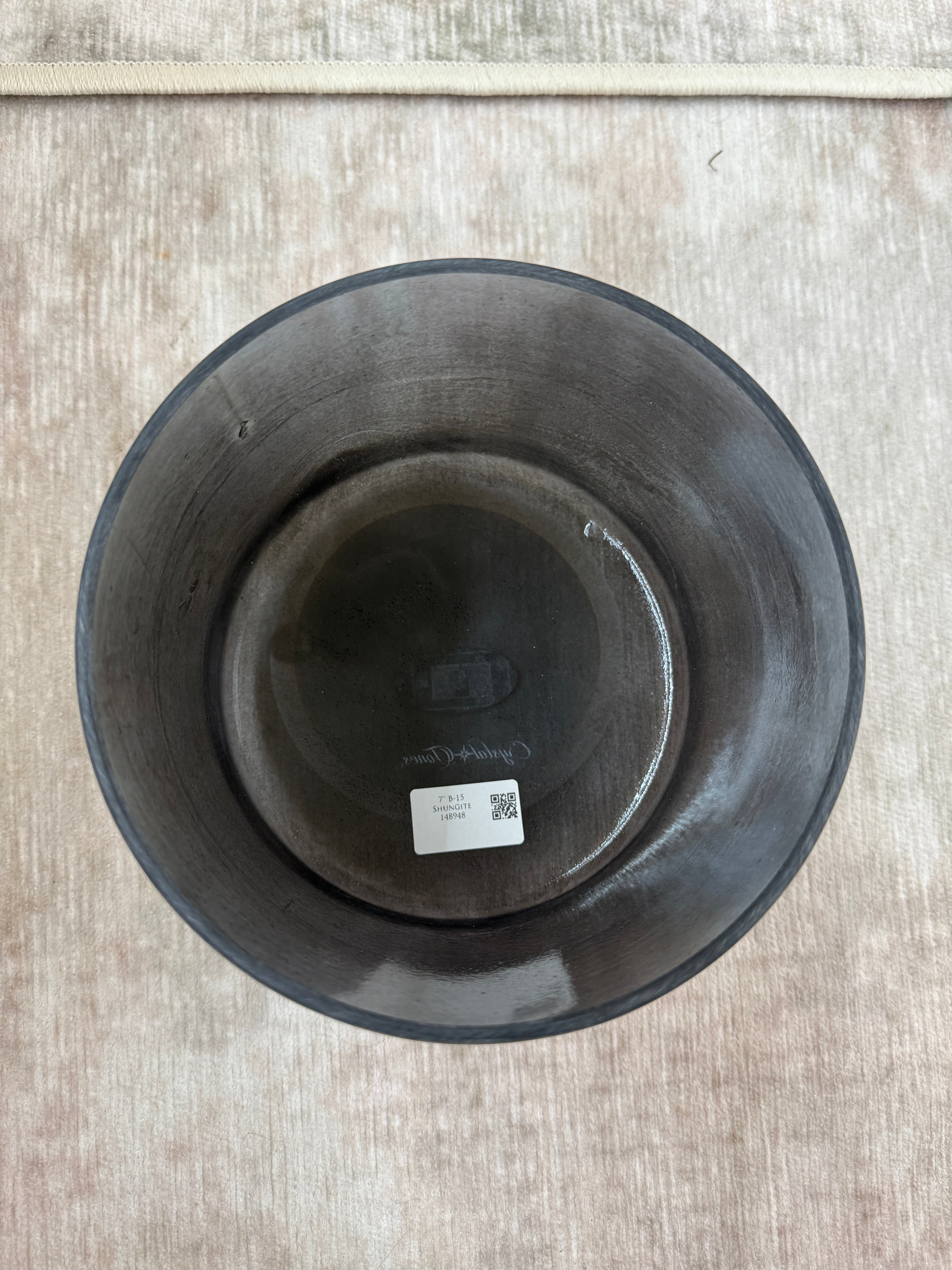 7” B-15 Shungite 148948 Crystal Tones® Alchemy Singing Bowl
