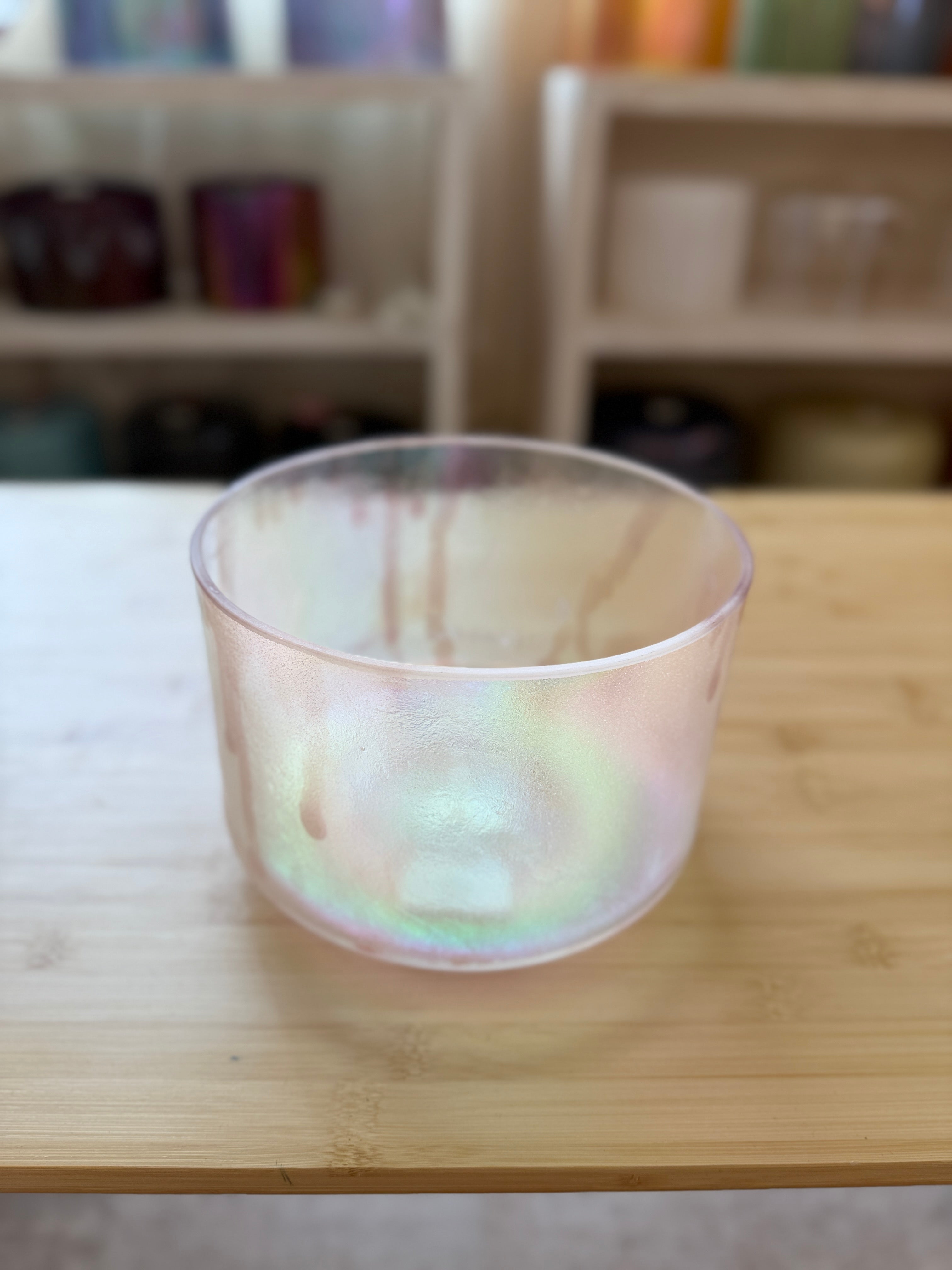 7" C-5 Phenacite, Morganite, Platinum 160020 Crystal Tones® Alchemy Singing Bowl