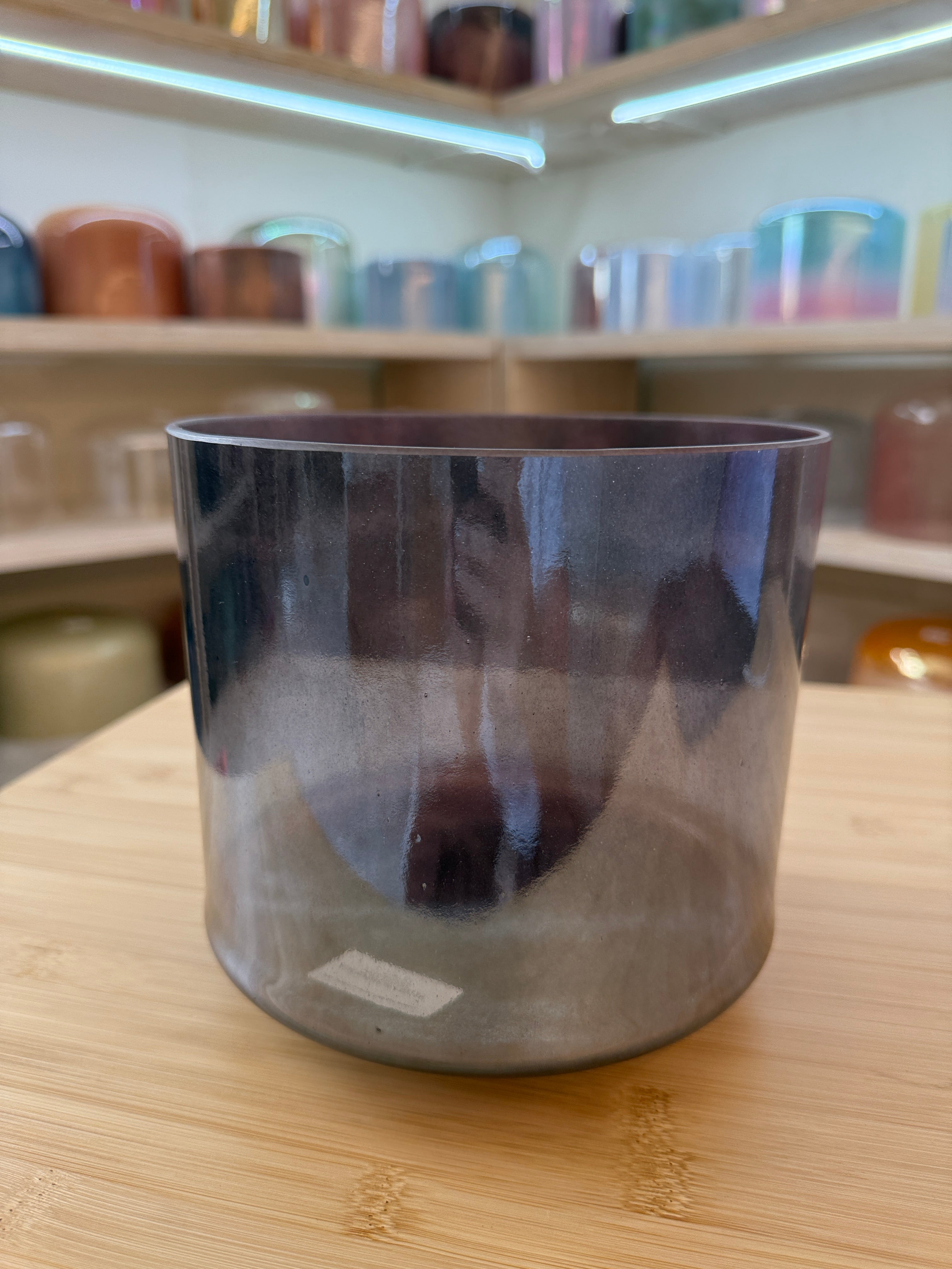 7" D#+10 Amethyst, Palladium 123312 Crystal Tones® Alchemy Singing Bowl