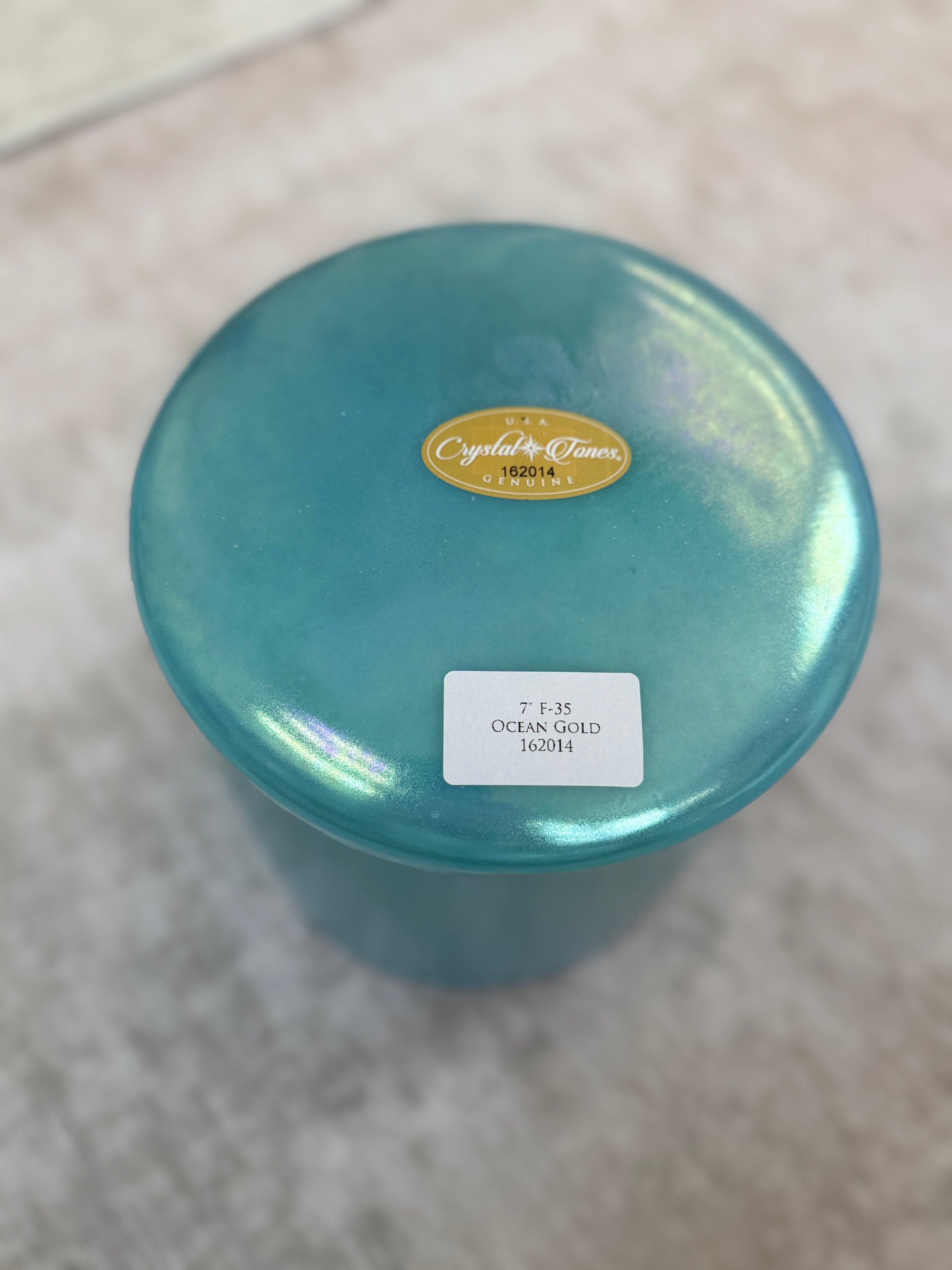 7" F-35 Ocean Gold 162014 Crystal Tones® Alchemy Singing Bowl