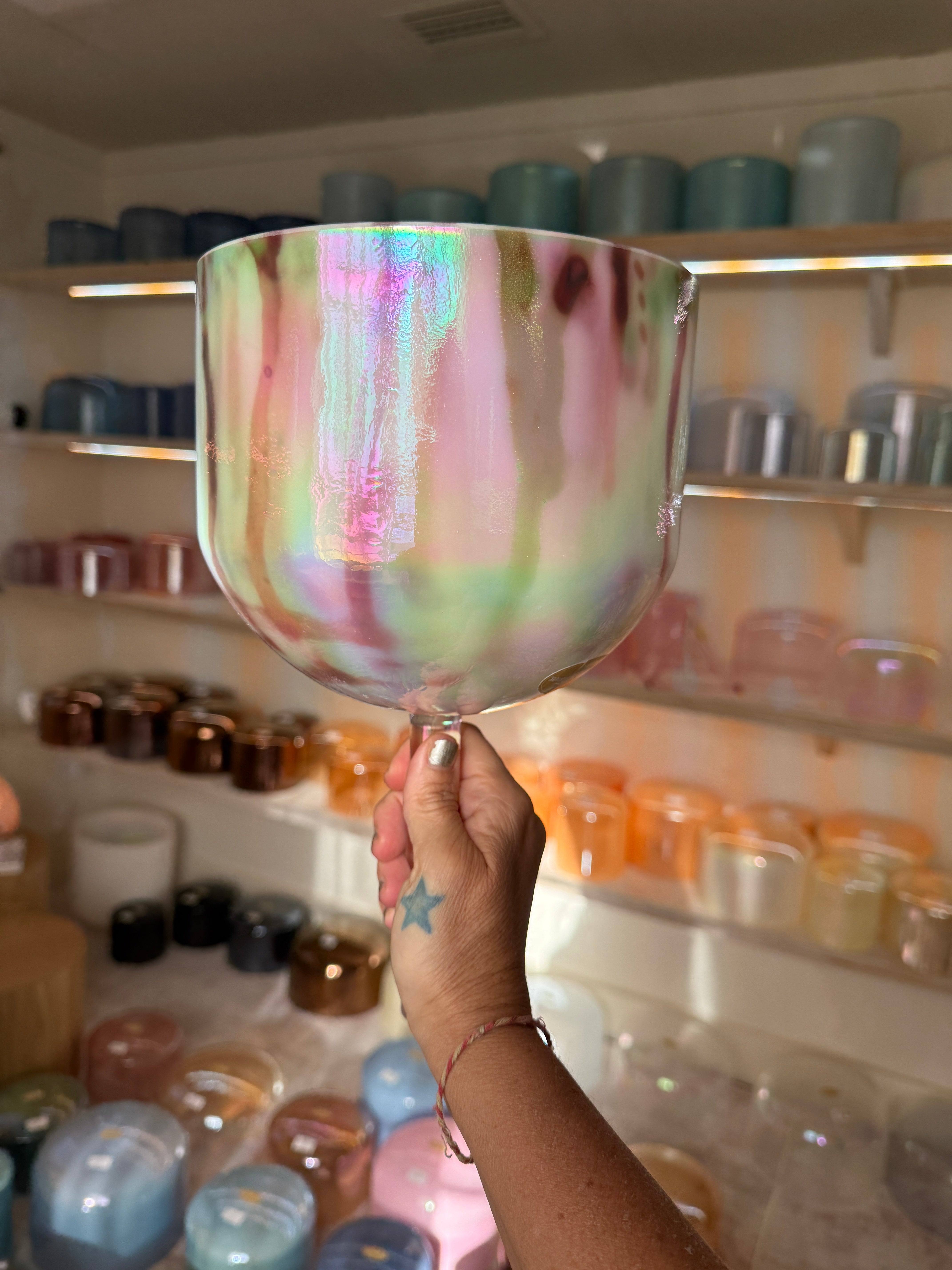 7" F#-20 Abalone, Platinum 161908 Crystal Tones® Alchemy Practitioner