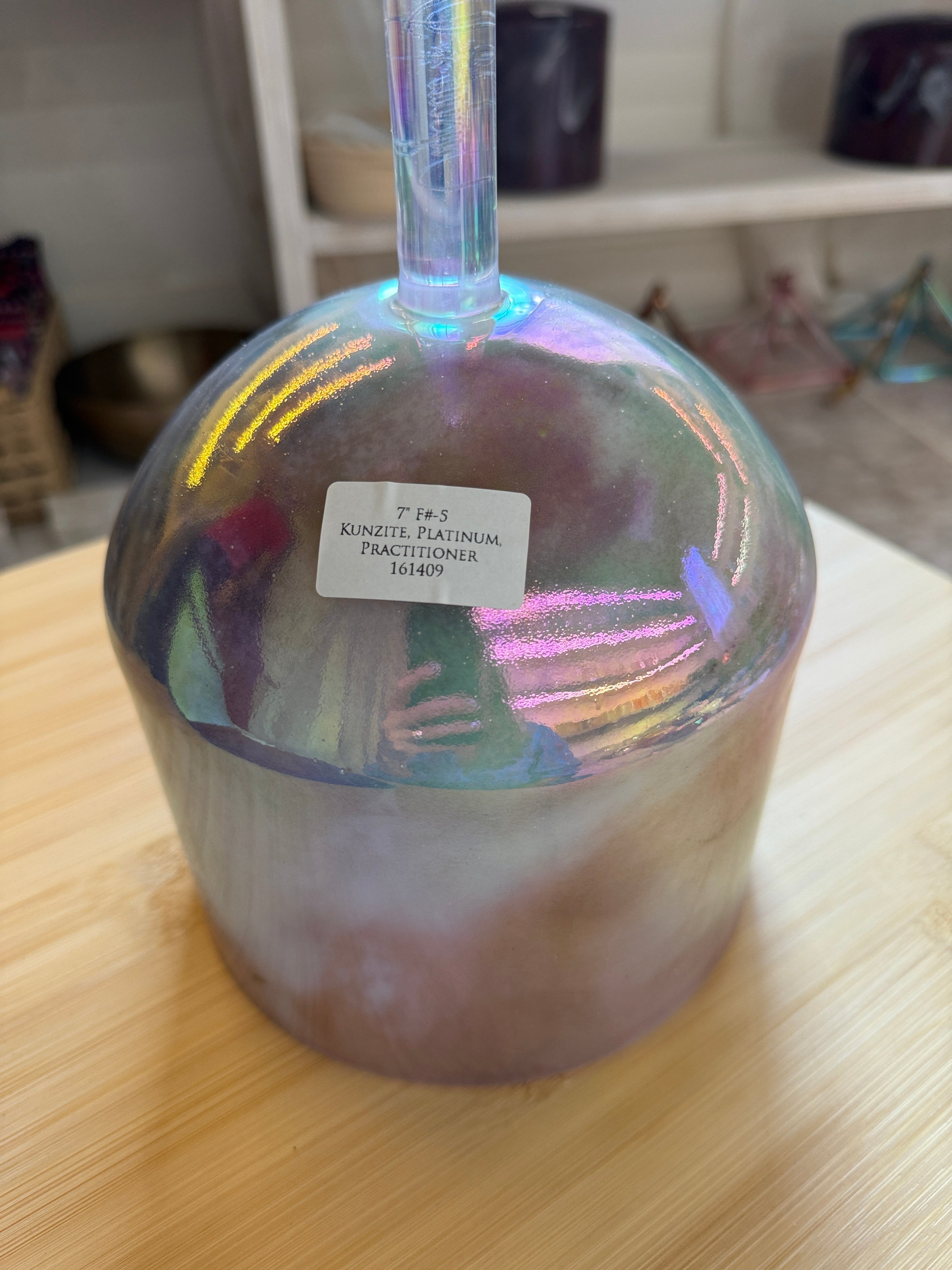 7" F#-5 Kunzite, Platinum 161409 Crystal Tones® Alchemy Practitioner