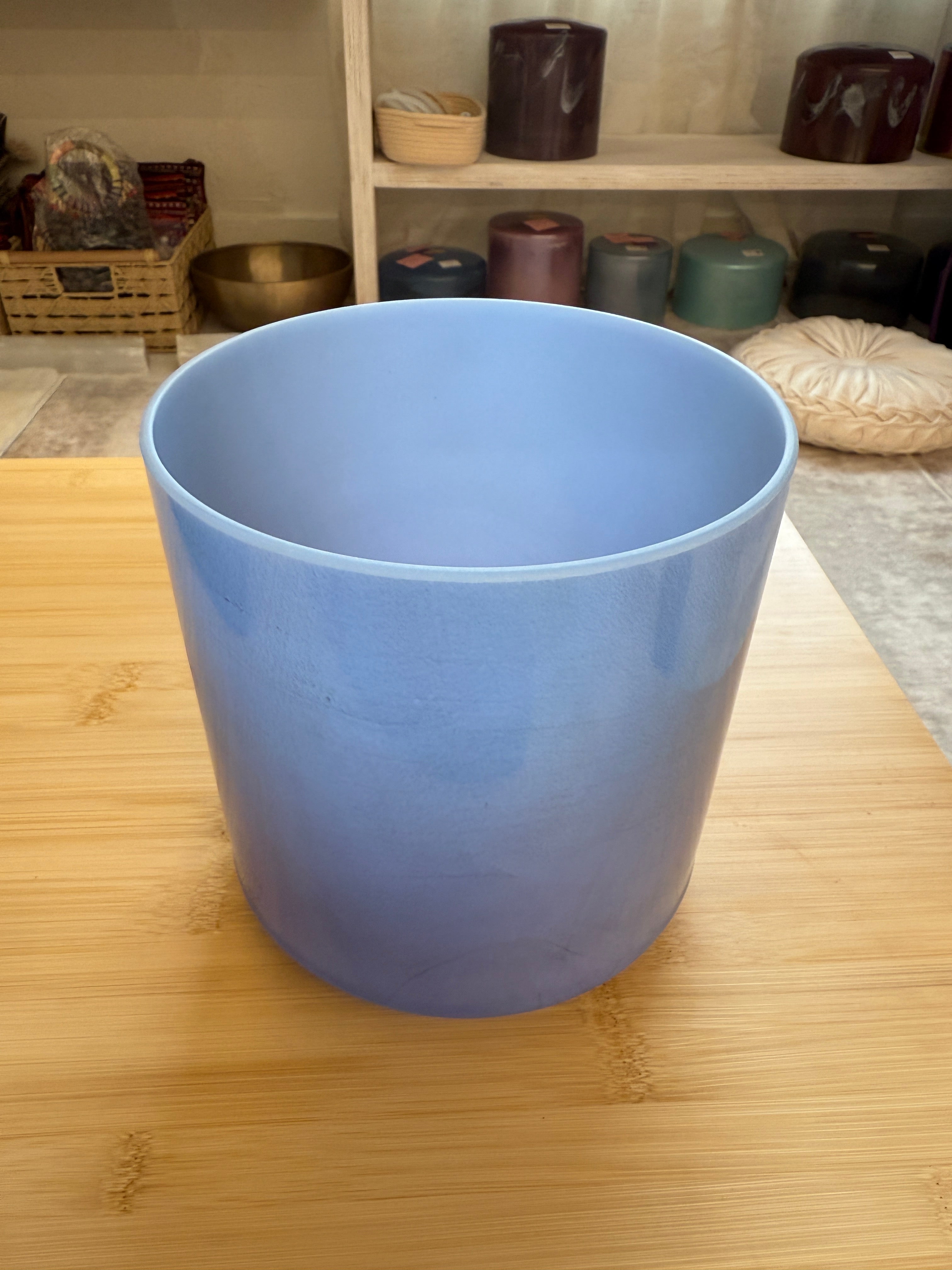 7" F#+15 Egyptian Blue, Pink Ocean Gold 151484 Crystal Tones® Alchemy Singing Bowl