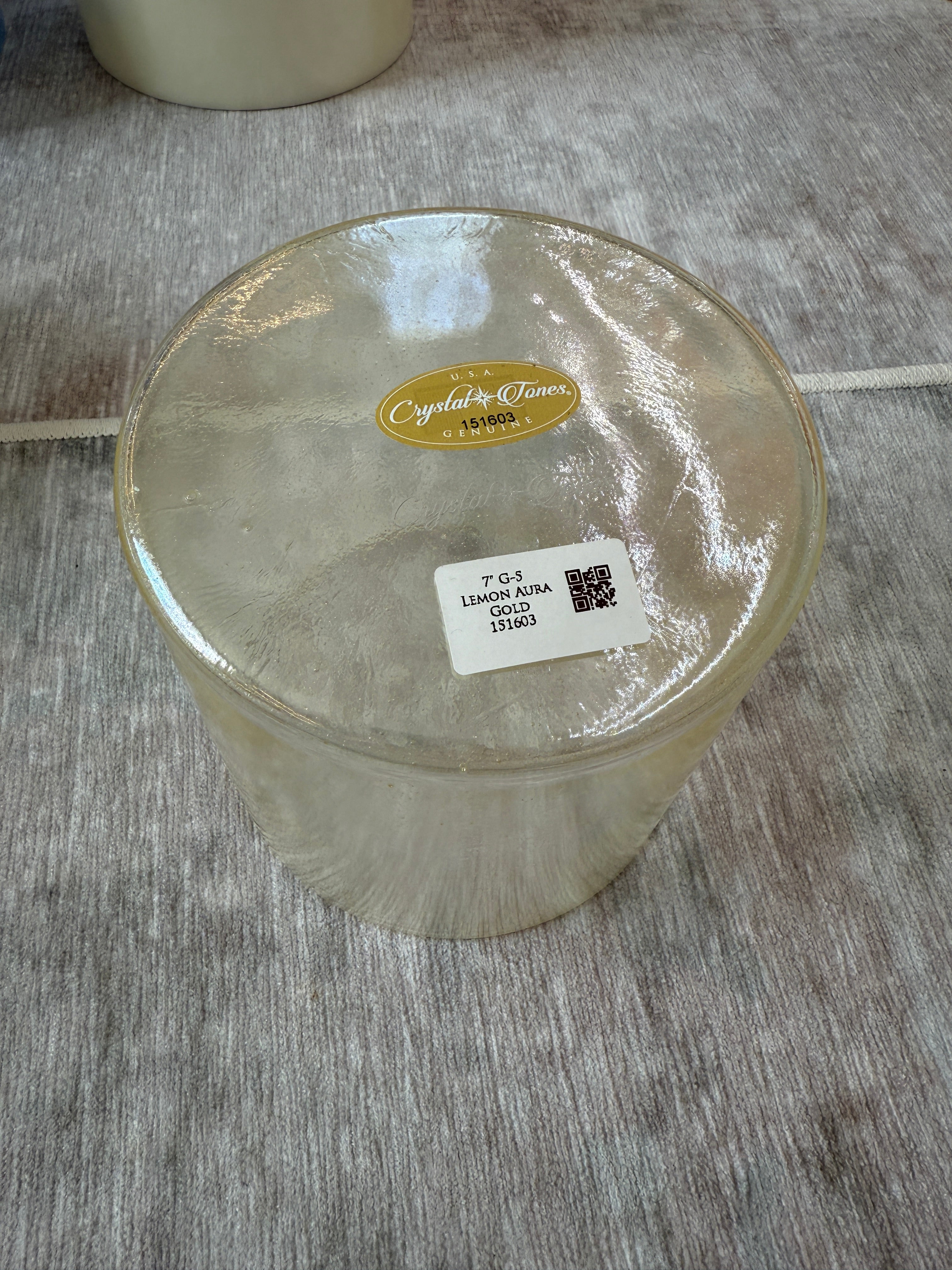 7" G-5 Lemon Aura Gold 151603 Crystal Tones® Alchemy Singing Bowl
