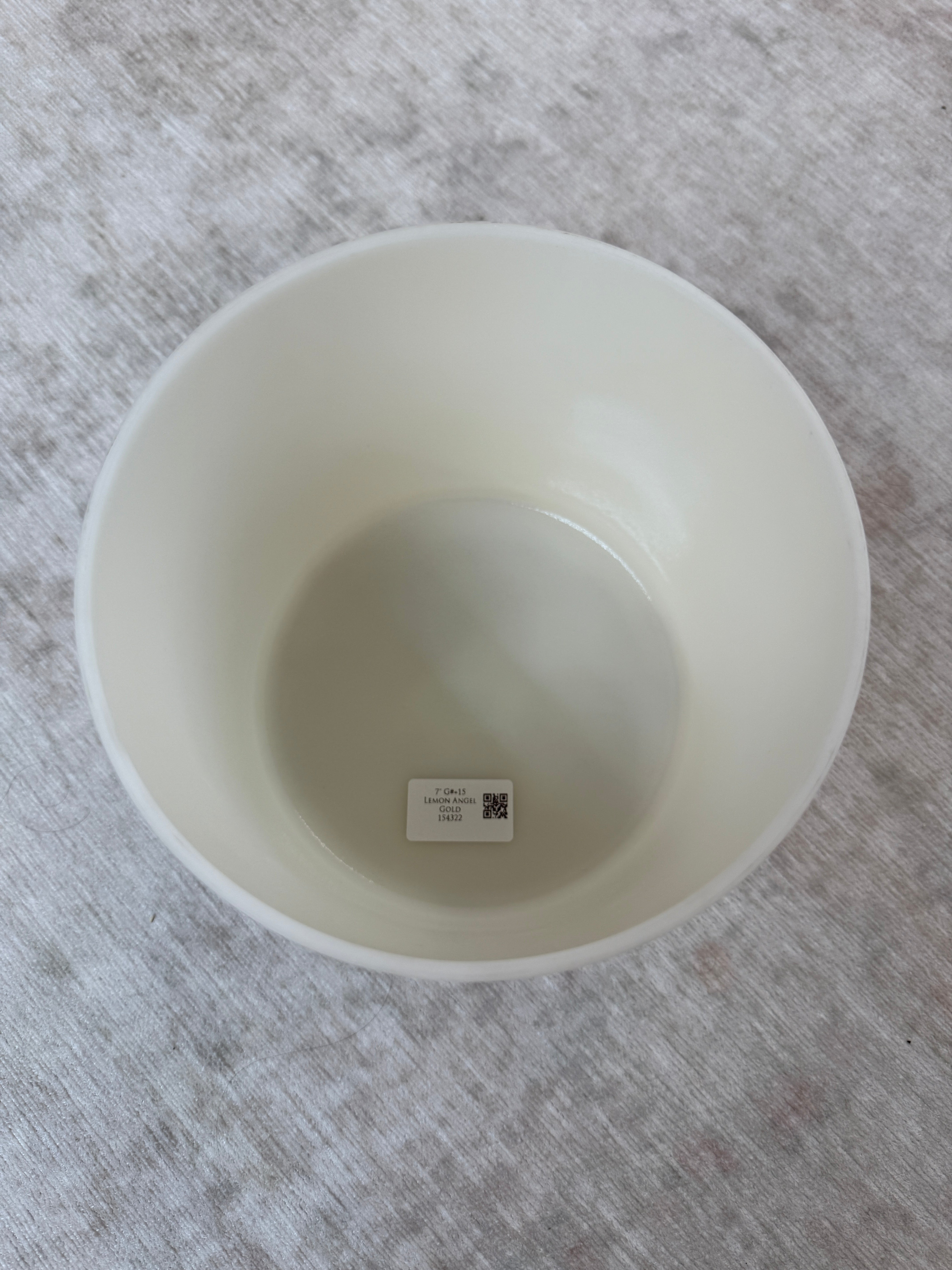 7" G#+15 Lemon Angel Gold 154322 Crystal Tones® Alchemy Crystal Bowl