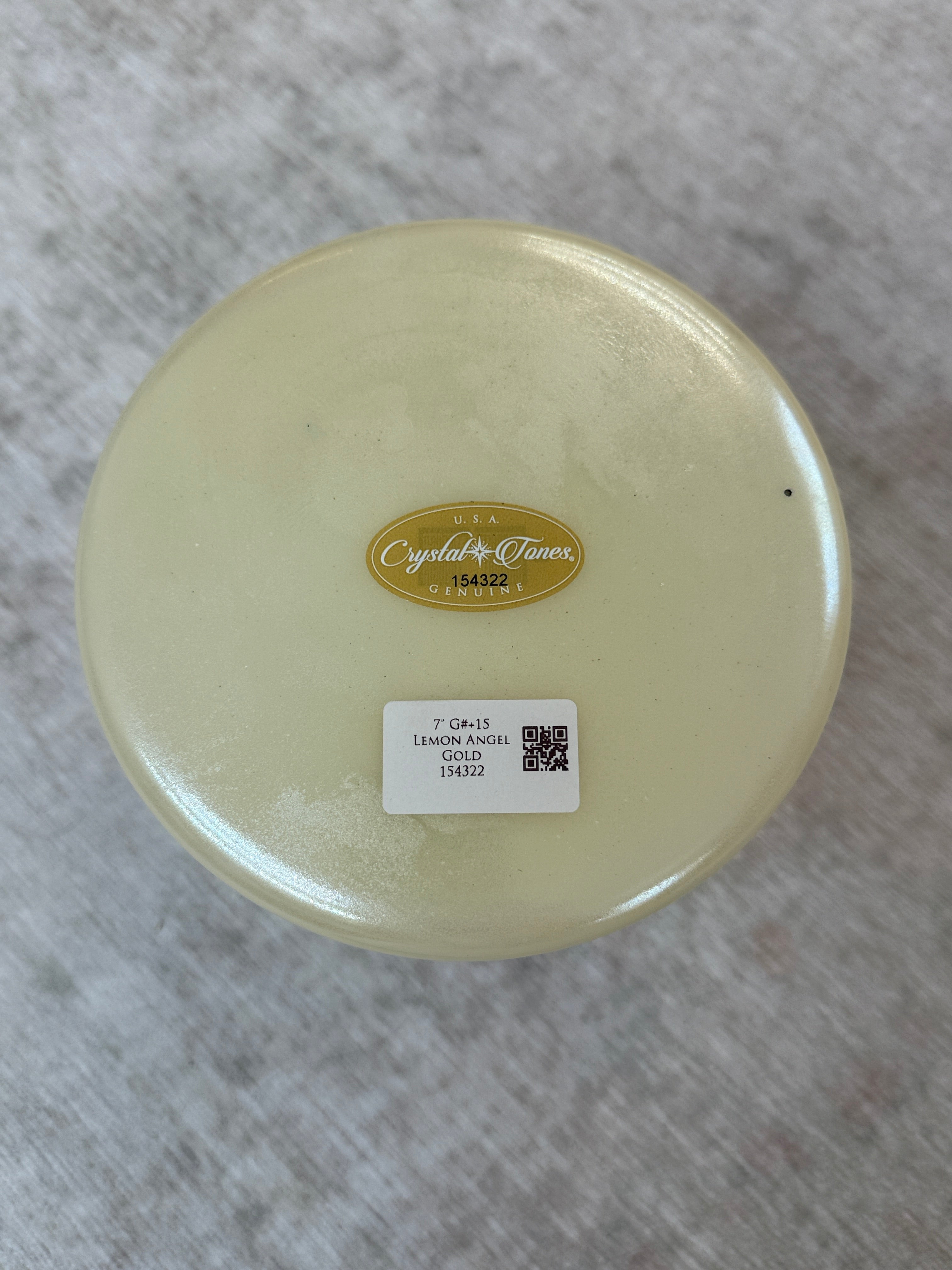 7" G#+15 Lemon Angel Gold 154322 Crystal Tones® Alchemy Crystal Bowl