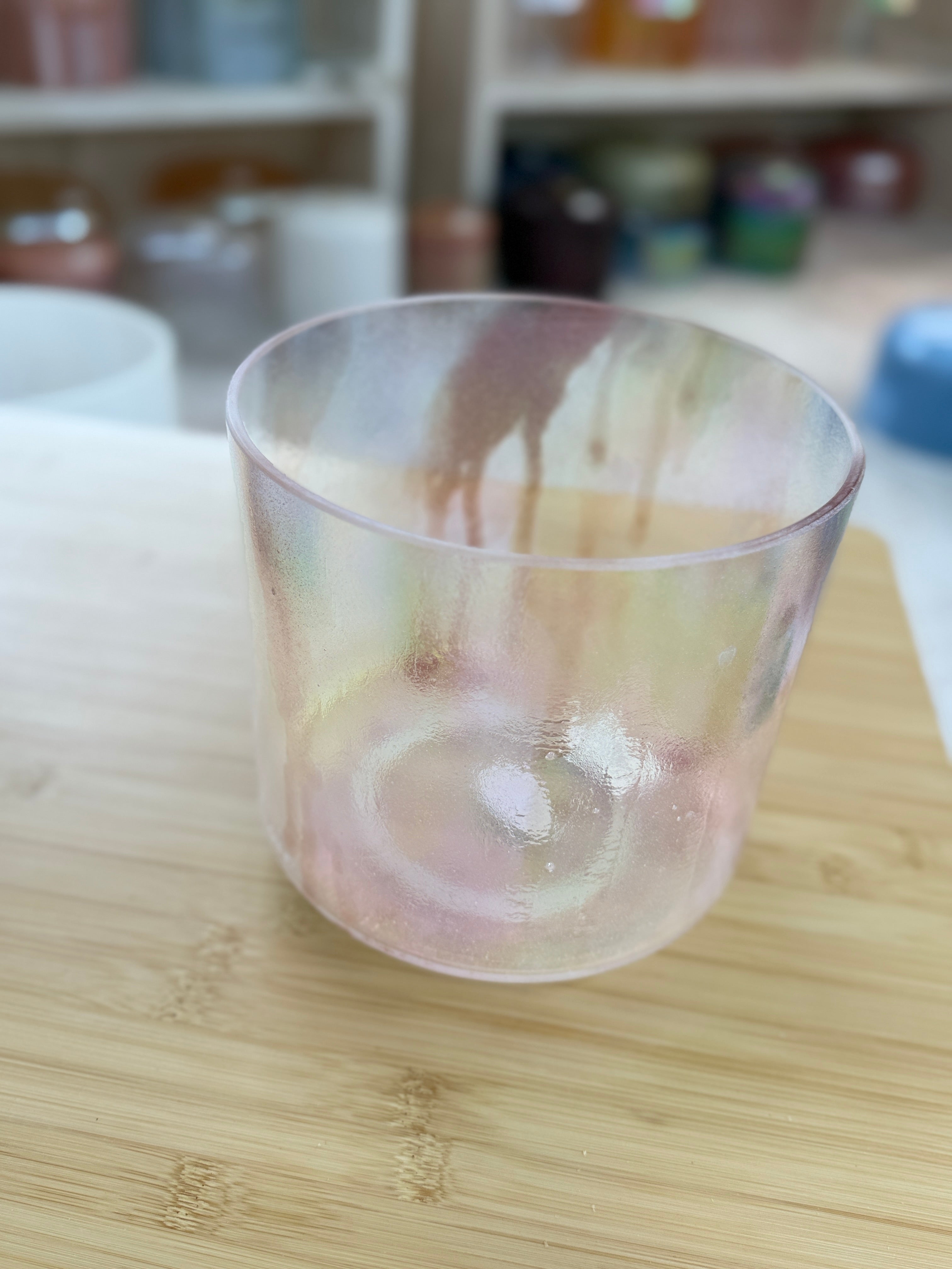 7" G#+20 Phenacite, Morganite, Platinum 160022 Crystal Tones® Alchemy Singing Bowl