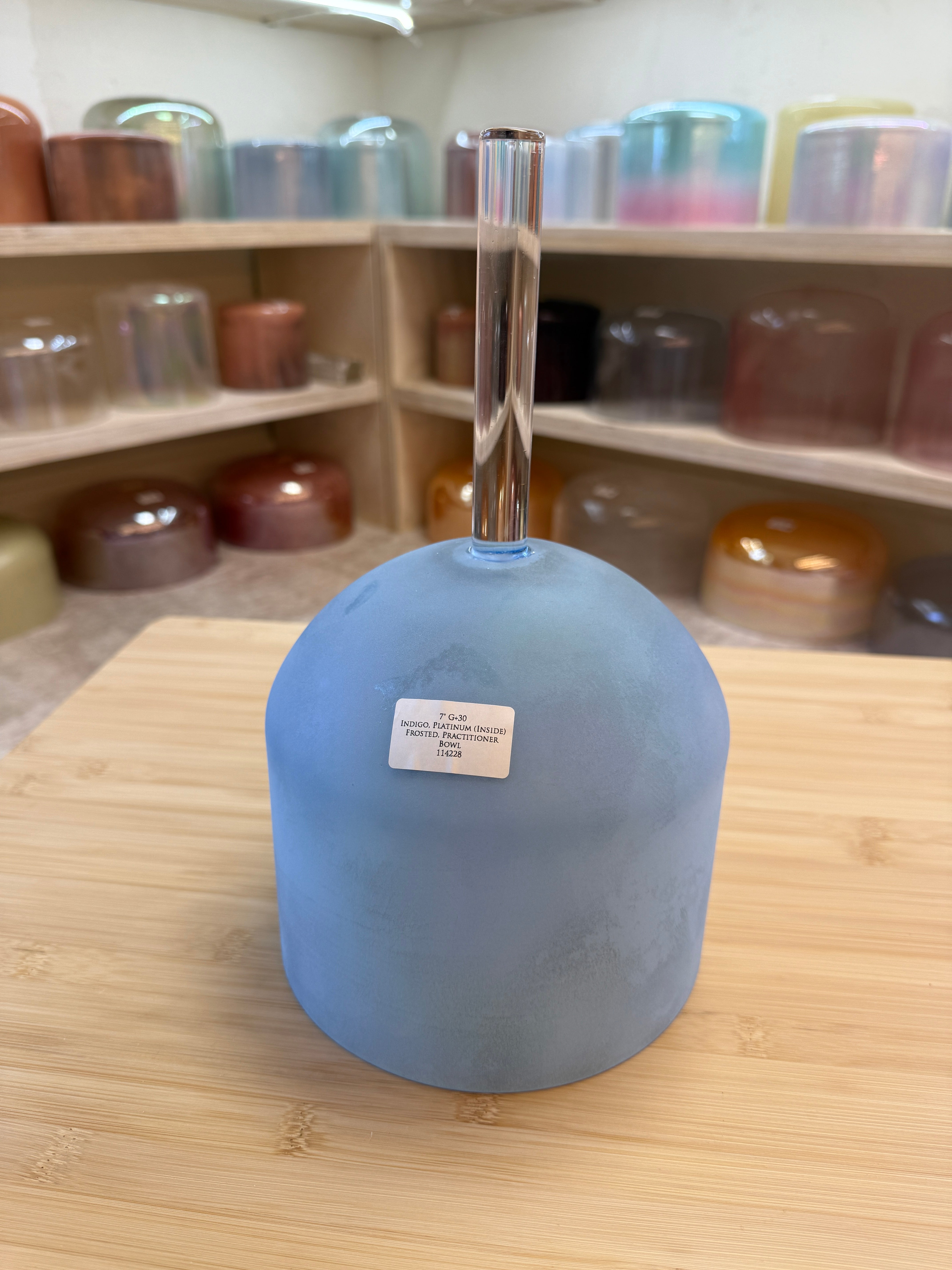 7" G+30 Indigo, Platinum (Inside) Frosted 114228 Crystal Tones® Alchemy Practitioner