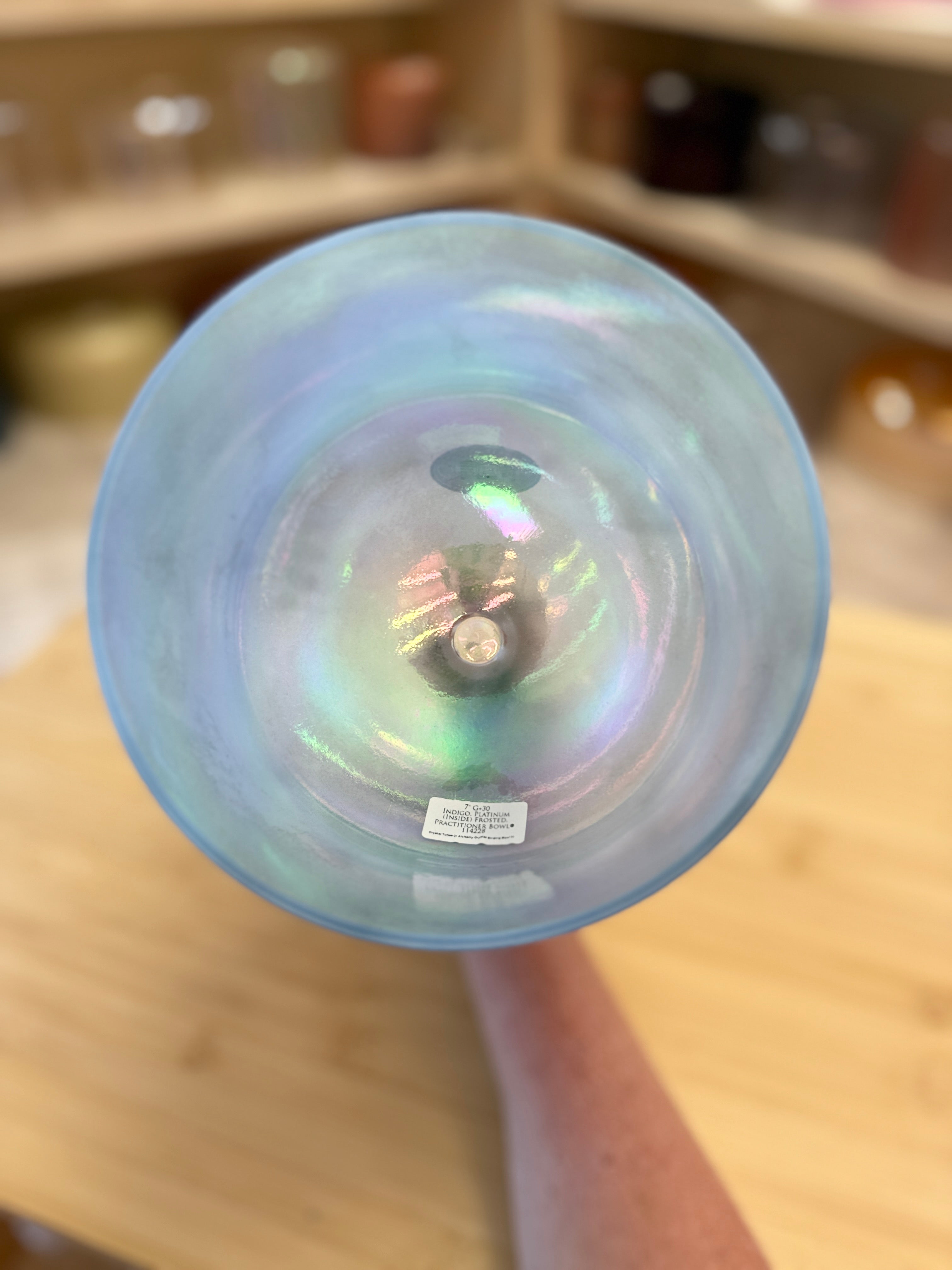 7" G+30 Indigo, Platinum (Inside) Frosted 114228 Crystal Tones® Alchemy Practitioner