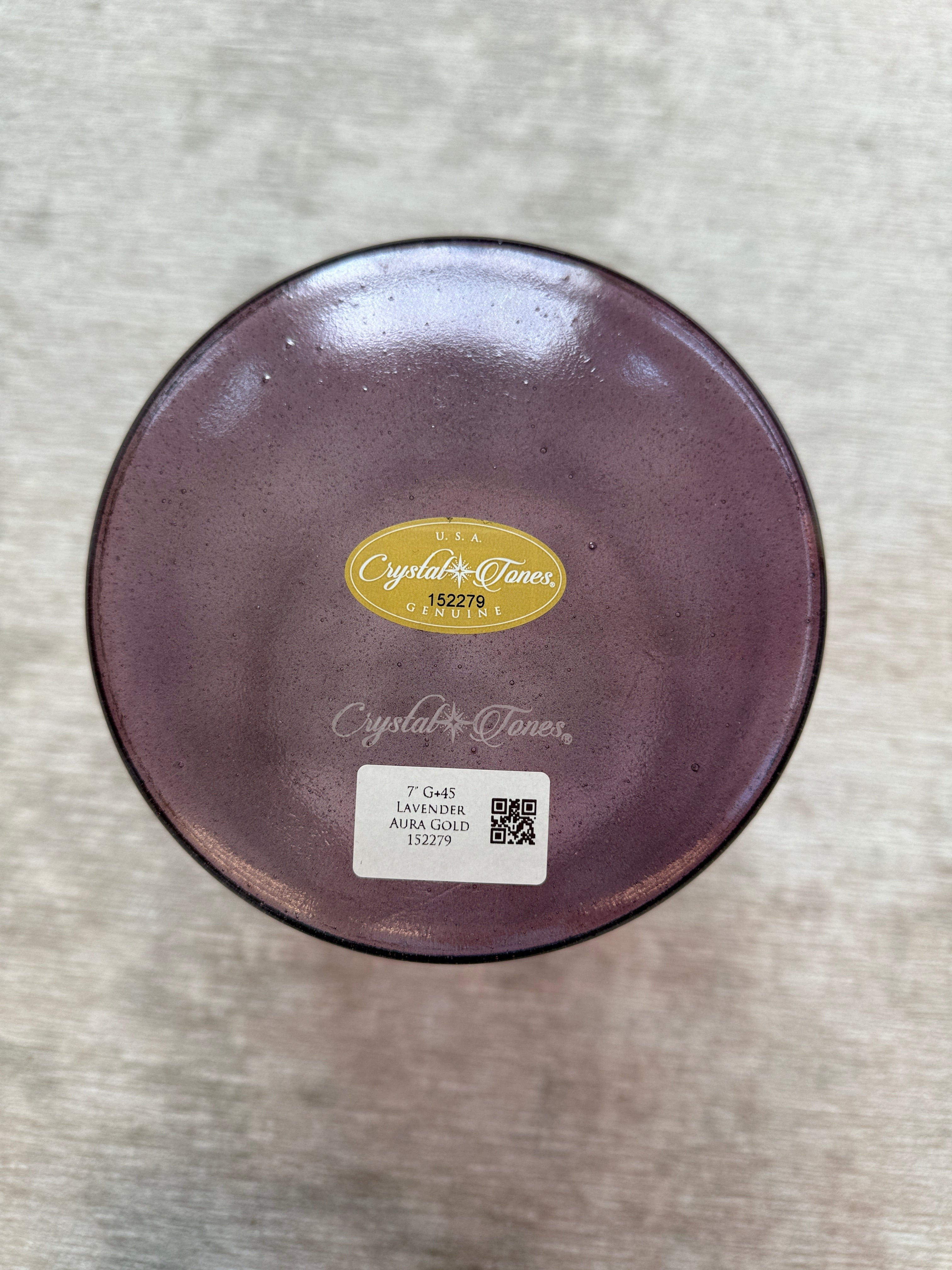 7" G+45 Lavender Aura Gold 152279 Crystal Tones® Alchemy Singing Bowl