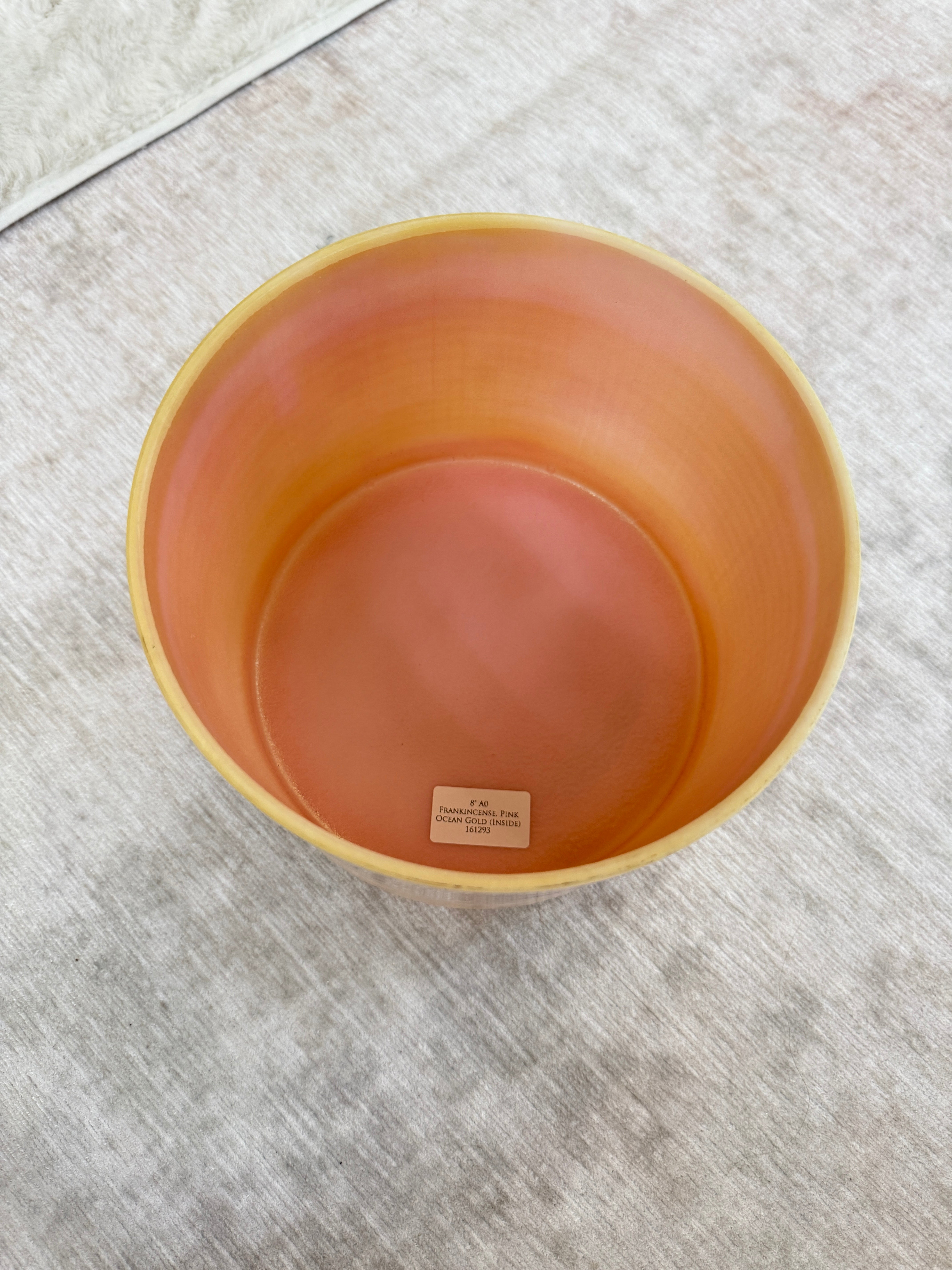 8" A0 Frankincense, Pink Ocean Gold 161293 Crystal Tones® Alchemy Singing Bowl