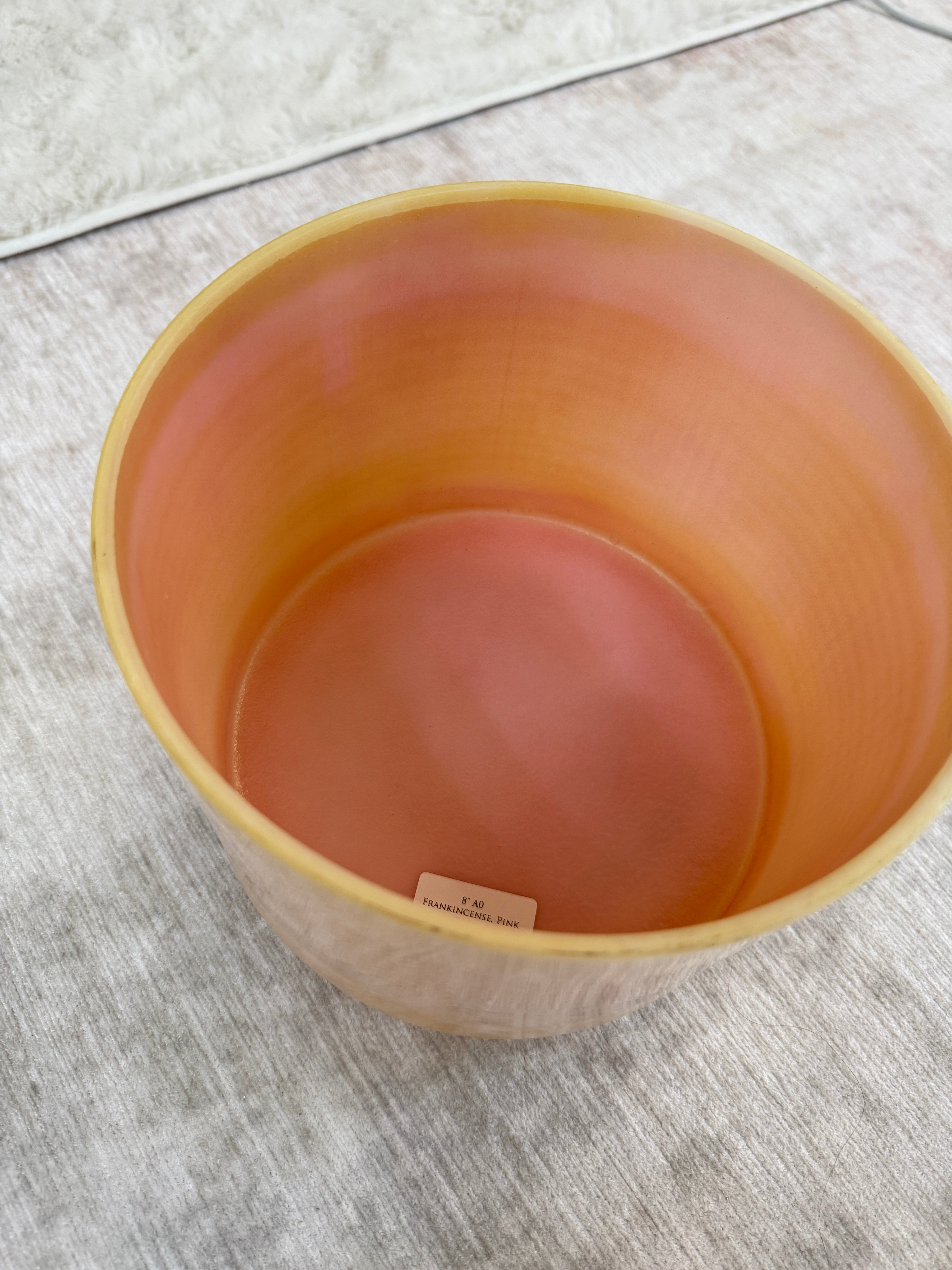 8" A0 Frankincense, Pink Ocean Gold 161293 Crystal Tones® Alchemy Singing Bowl