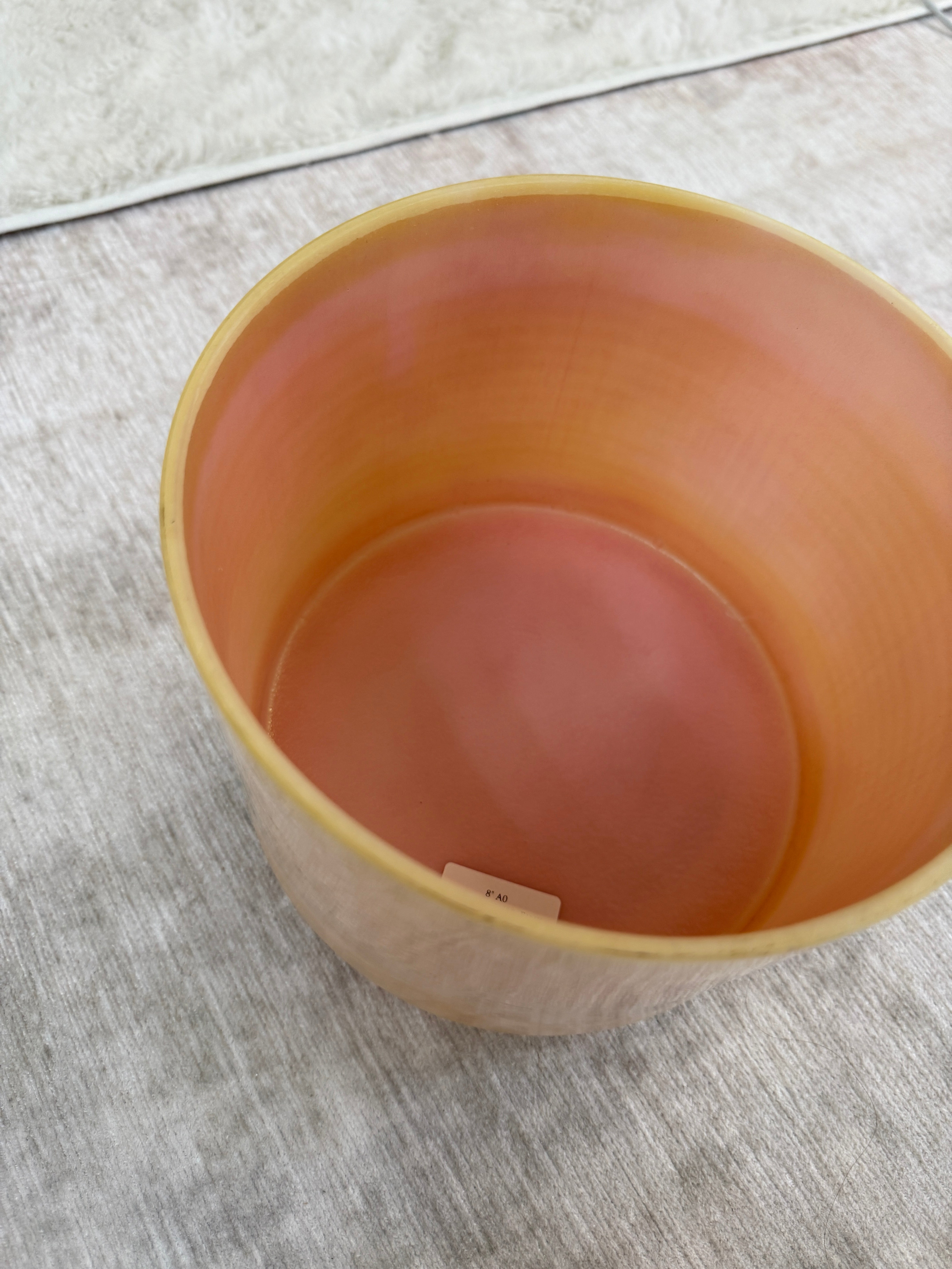 8" A0 Frankincense, Pink Ocean Gold 161293 Crystal Tones® Alchemy Singing Bowl