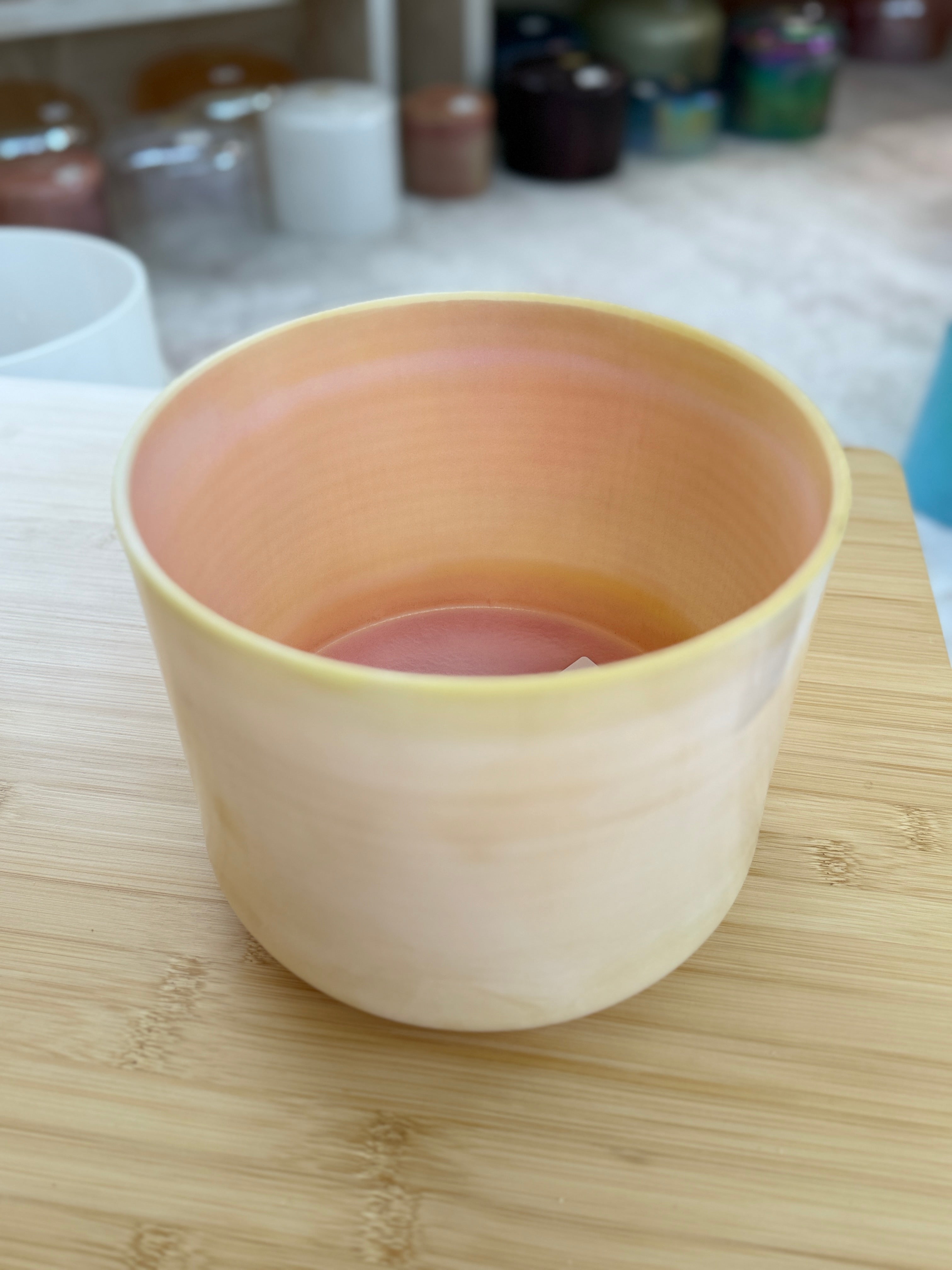 8" A0 Frankincense, Pink Ocean Gold 161293 Crystal Tones® Alchemy Singing Bowl