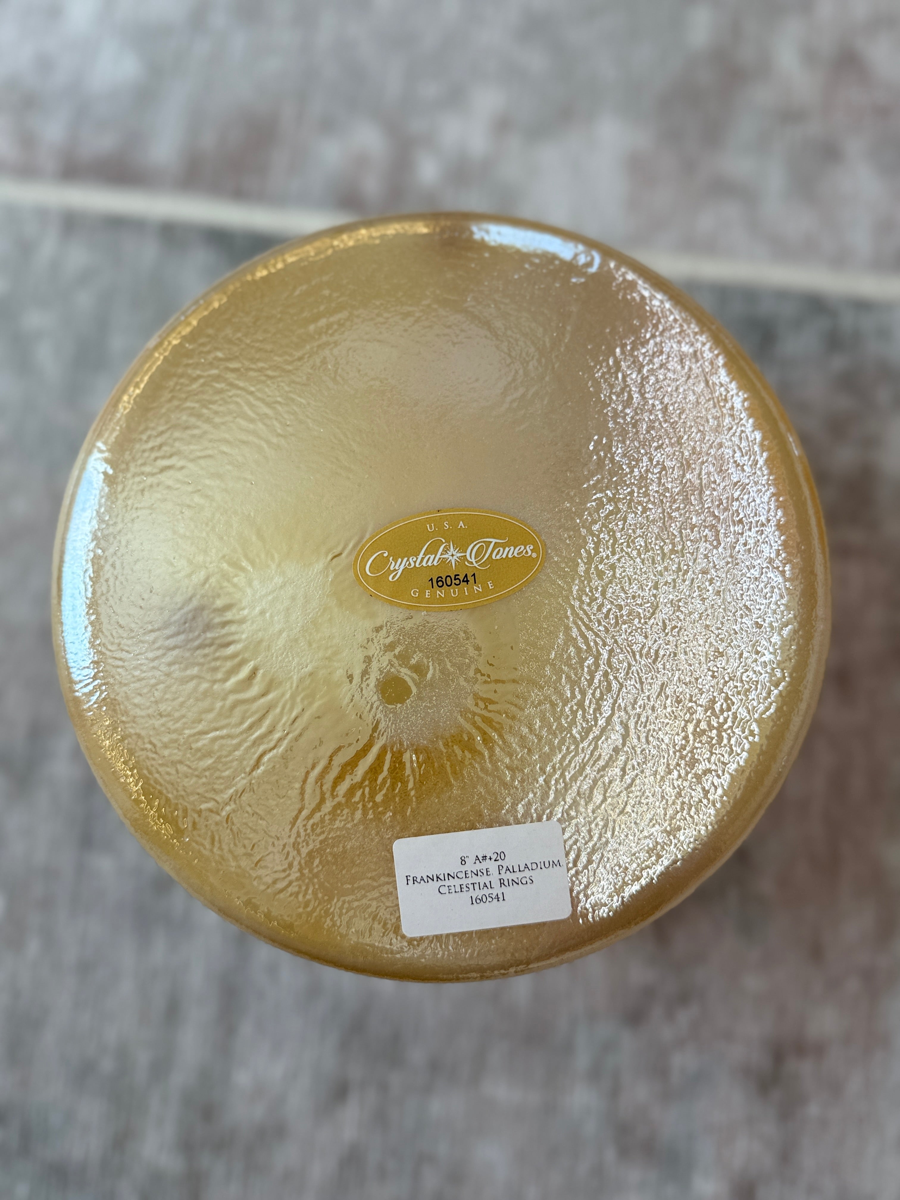 8" A#+20 Frankincense, Palladium, Celestial Rings 160541 Crystal Tones® Alchemy Singing Bowl
