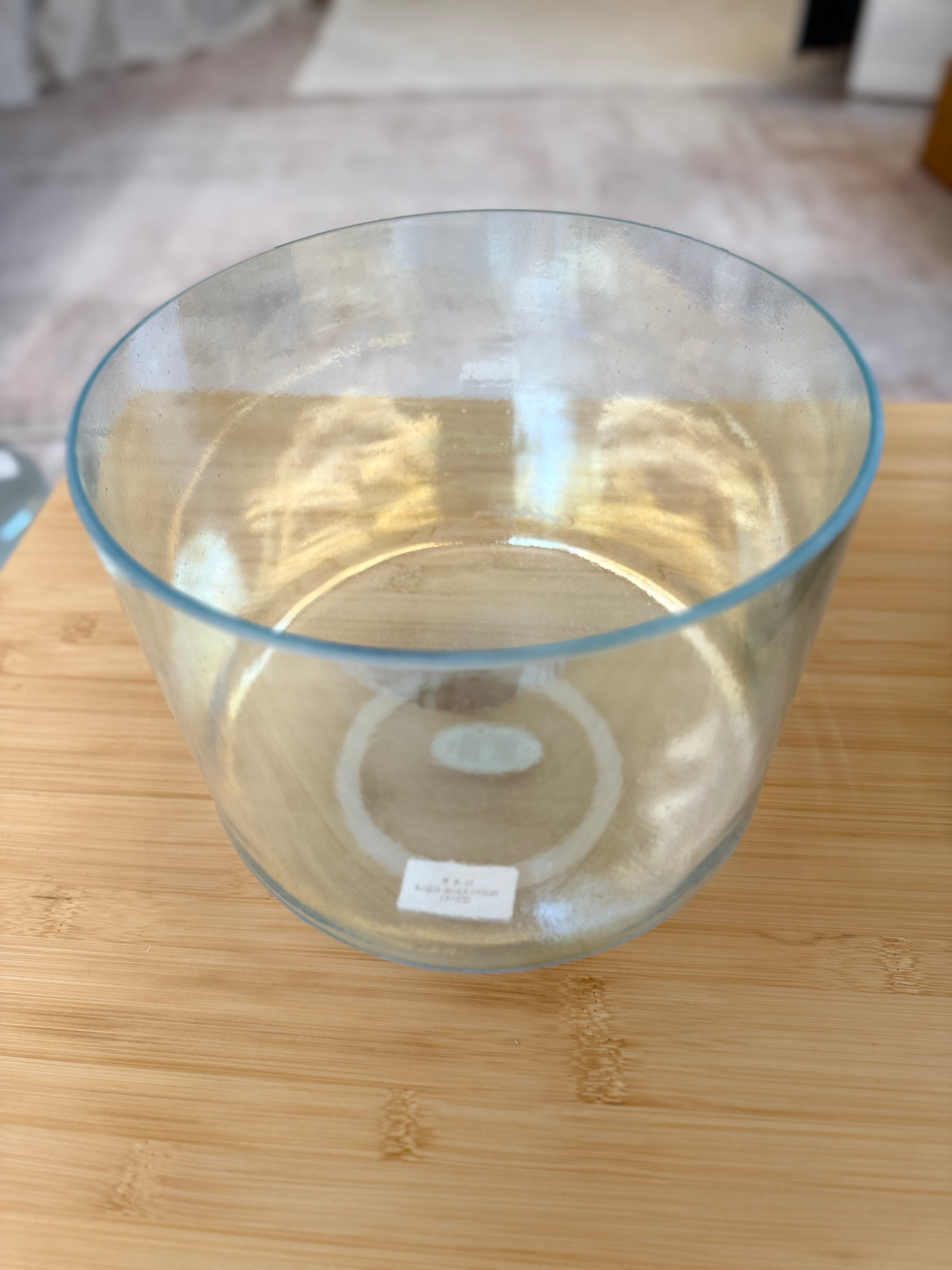 8" B-10 Aqua Aura Gold 157230 Crystal Tones® Alchemy Singing Bowl
